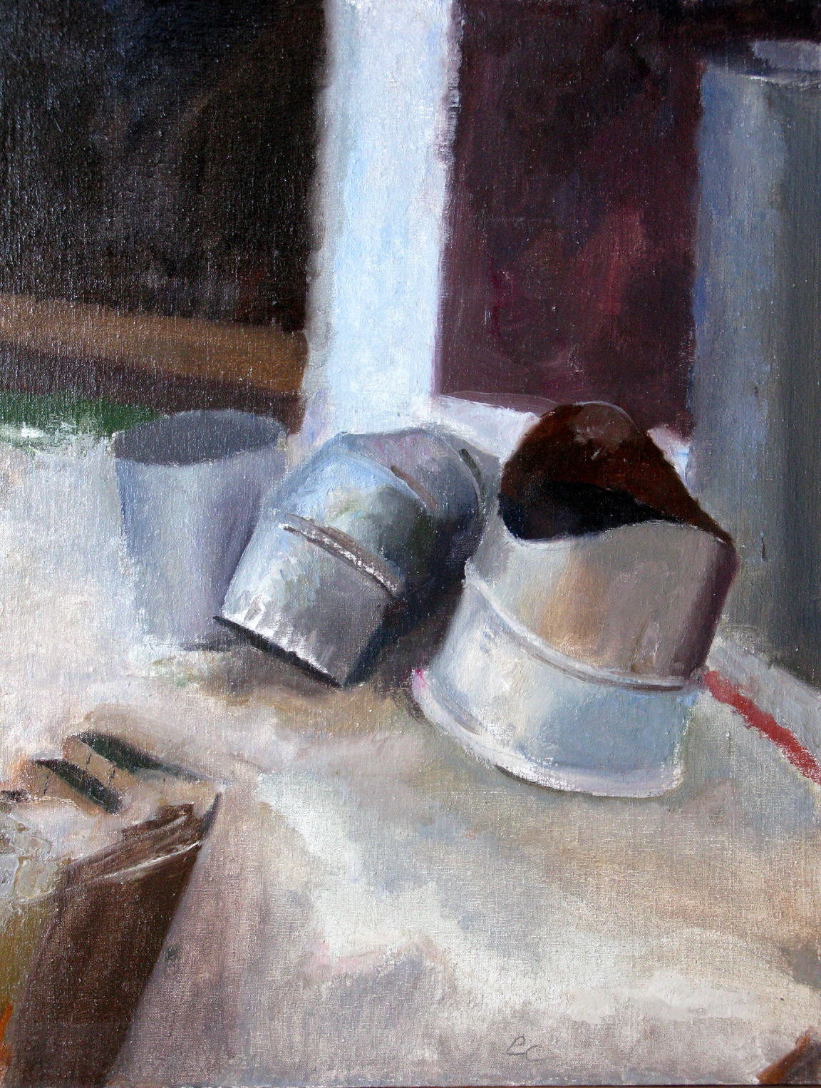 Assorted Fittings, 24" x 18", oil on muslin on panel, 2004.