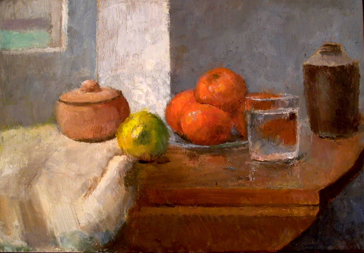 Tangerines, 11" x 15", oil on linen, 2005.