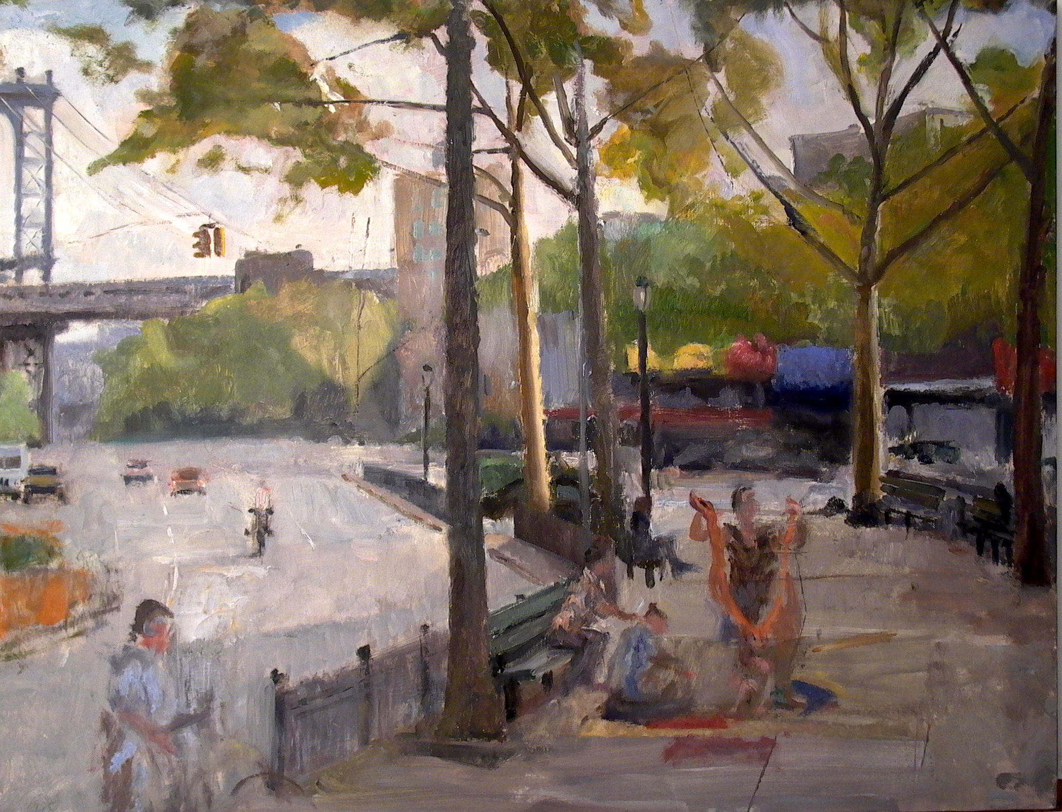Allen Street, 20" x 26", oil on linen, 2004. 