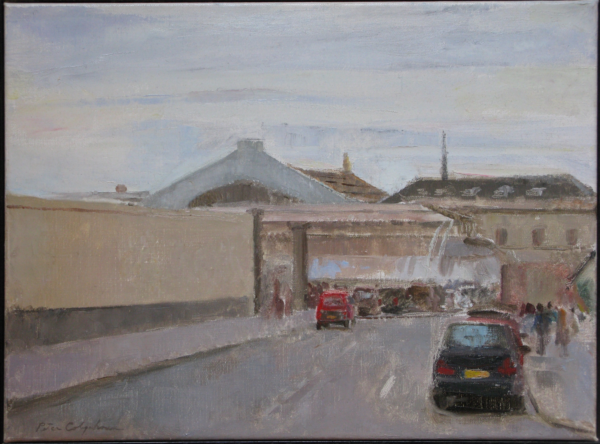 Gare de l'Est, 12" x 17", oil on linen, 1998.