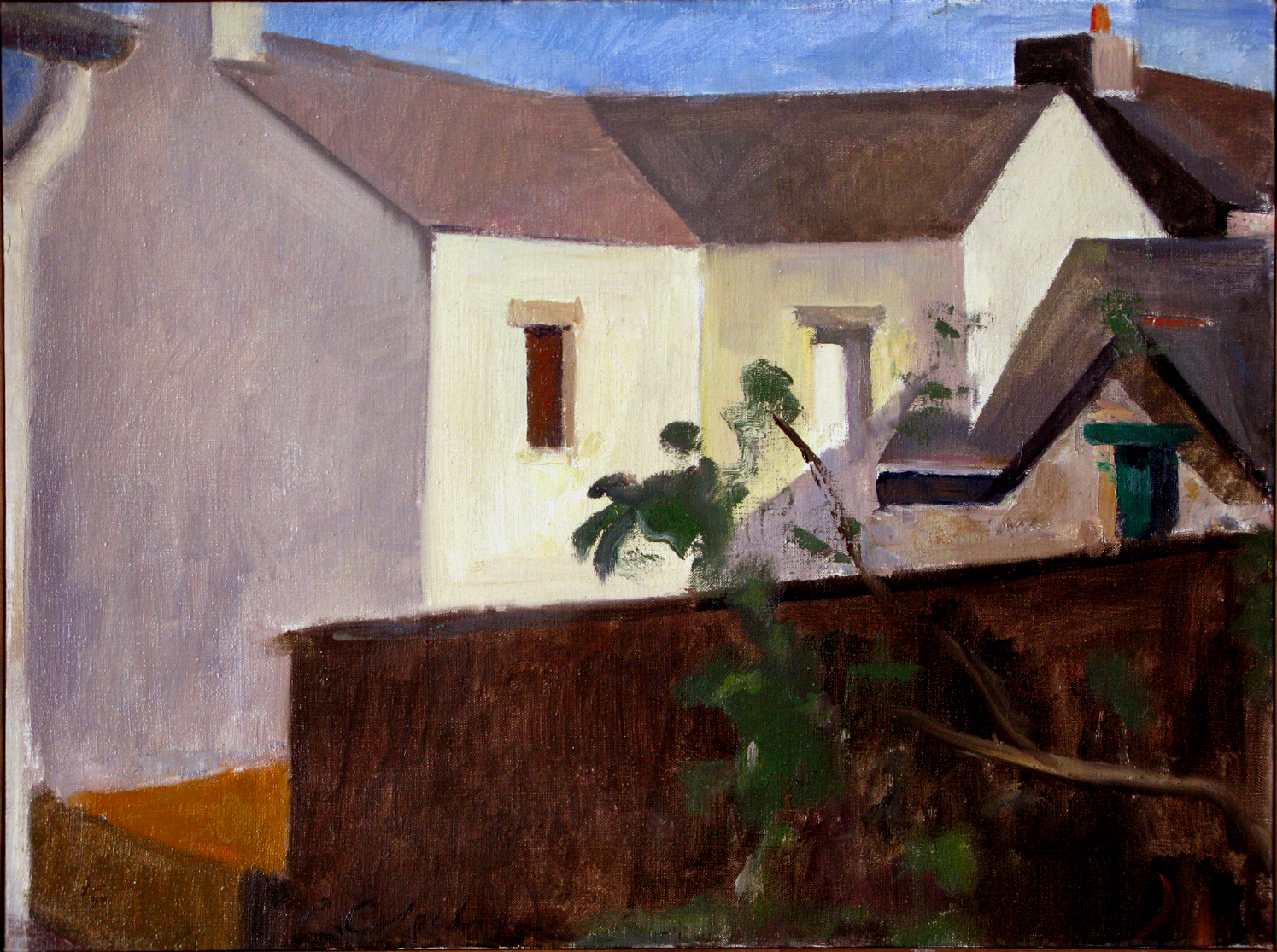 Rochefort Villa, 18" x 24", oil on linen, 2003.