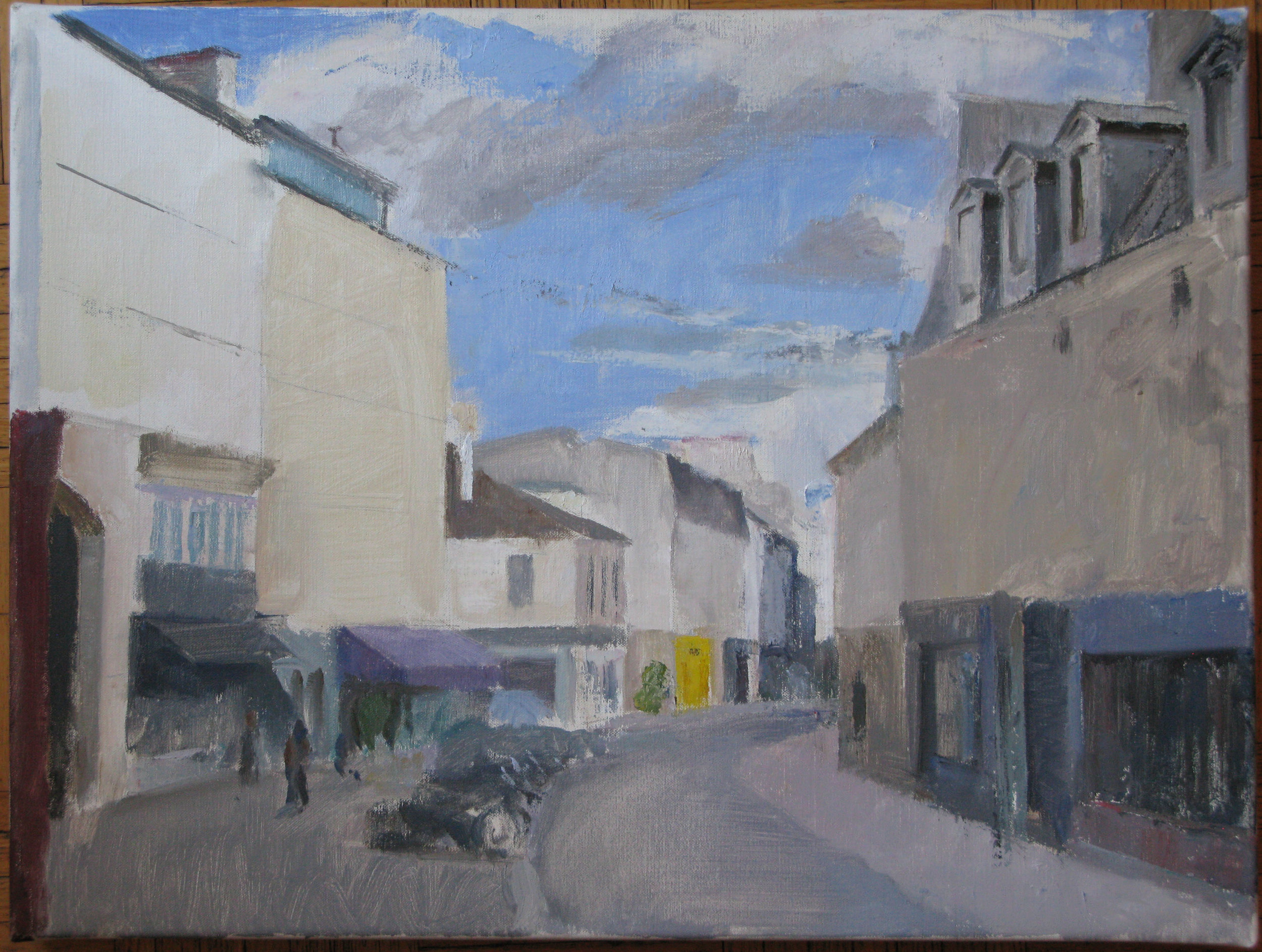 Rue de Charonne, 18" x 24", oil on linen, 2016.