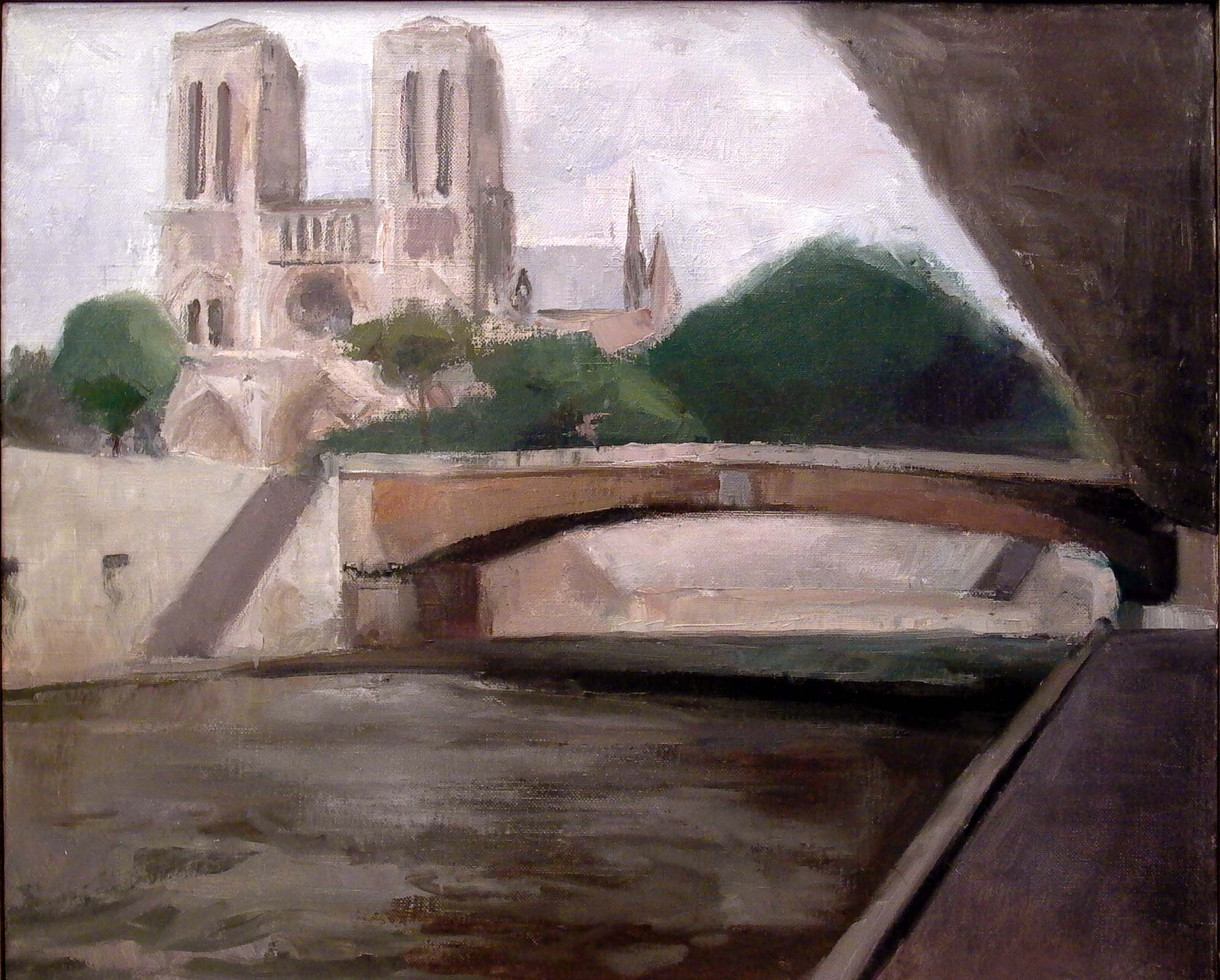 Notre Dame, 20 x 24 inches, oil on linen, 2002.