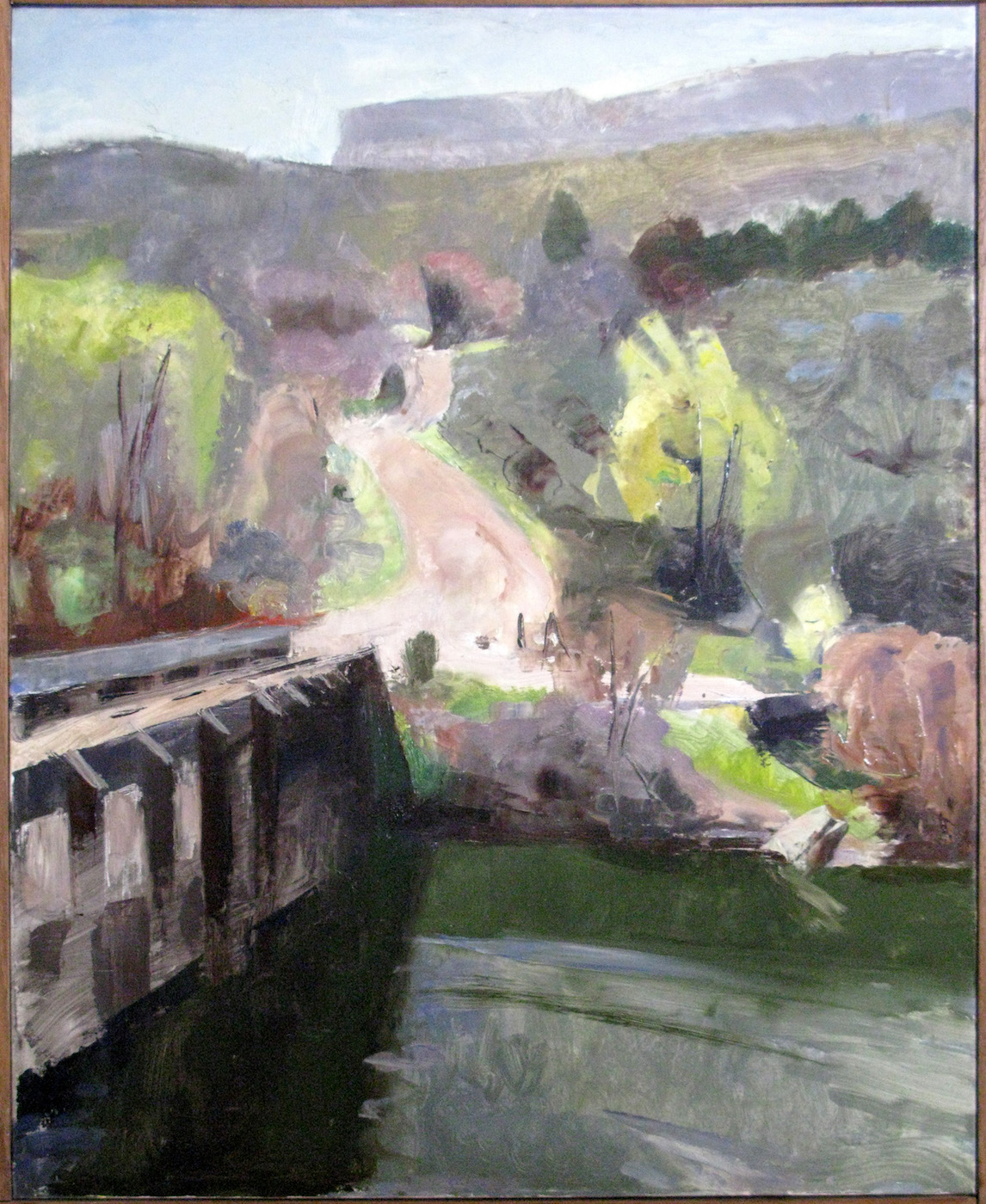 Pilar Bridge, 20 x 16 inches, oil on linen, 2001.