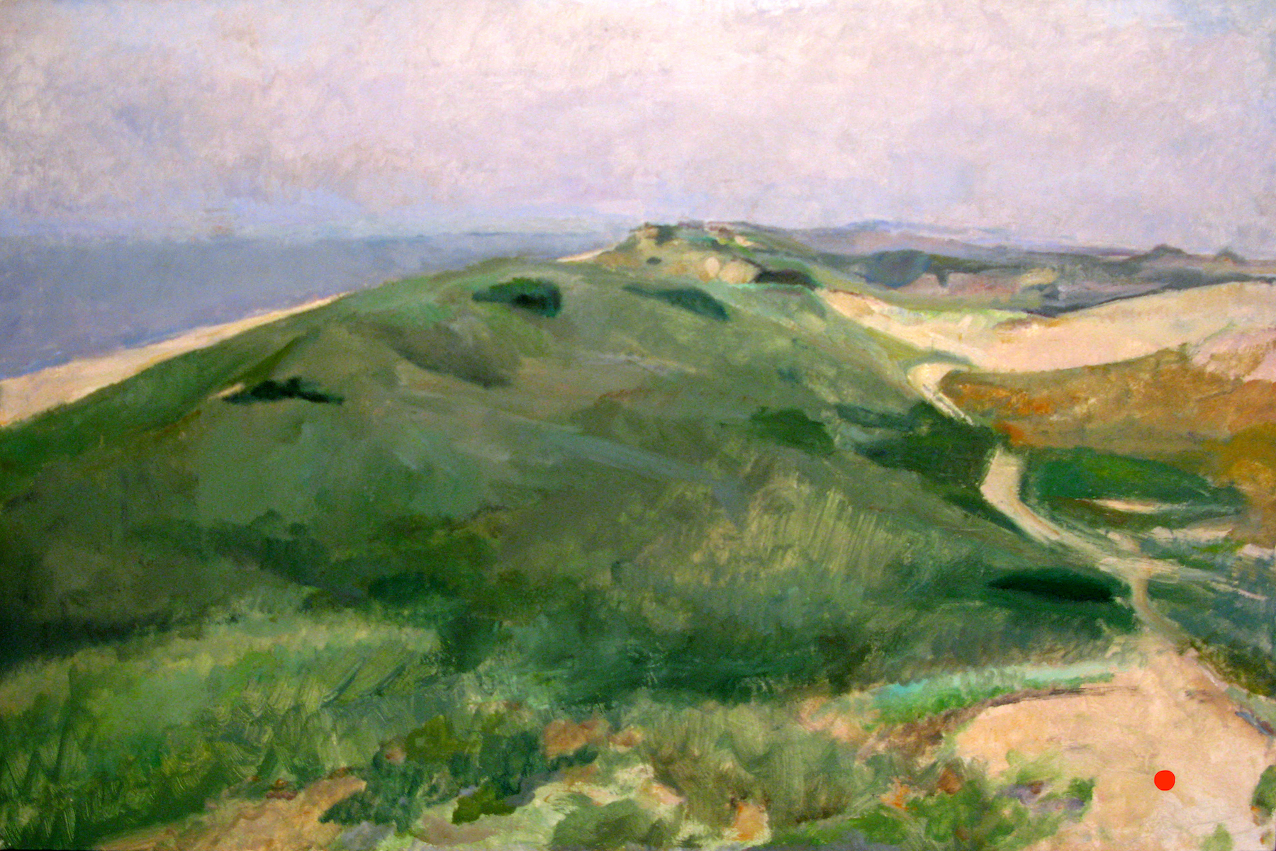 Barrier Dune, 25 x 39 inches, oil on linen, 2004.