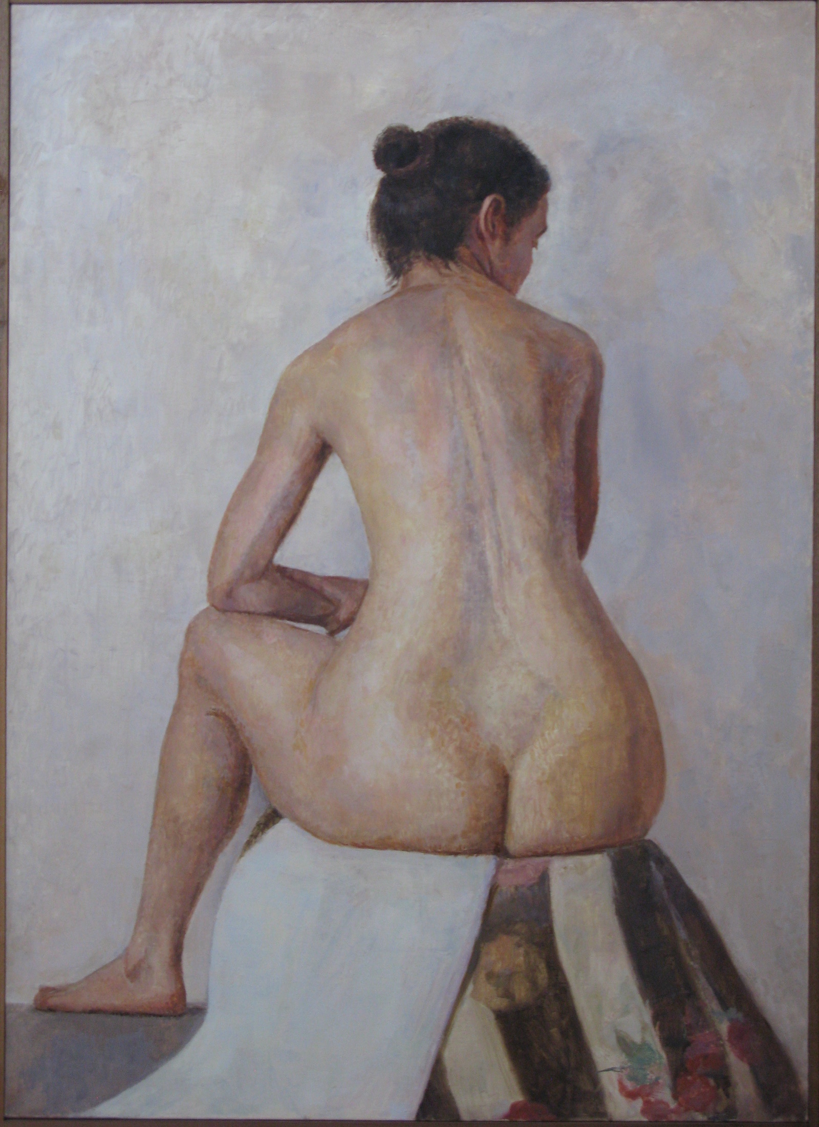 Seated Nude, 50 x 36 inches, oil on linen, 1998.