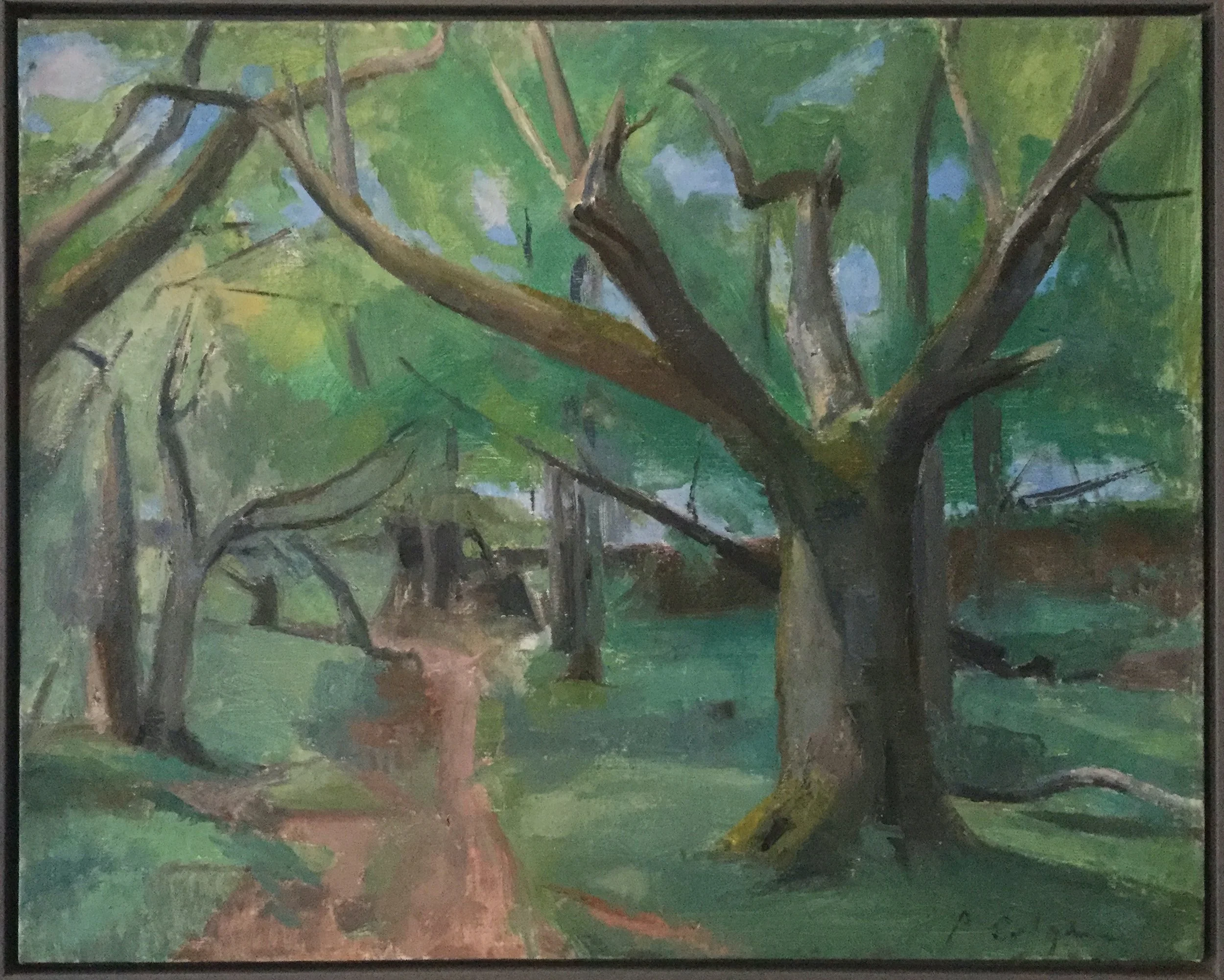 Oaks, La Grange du Bois, 23 x 29 inches, oil on linen