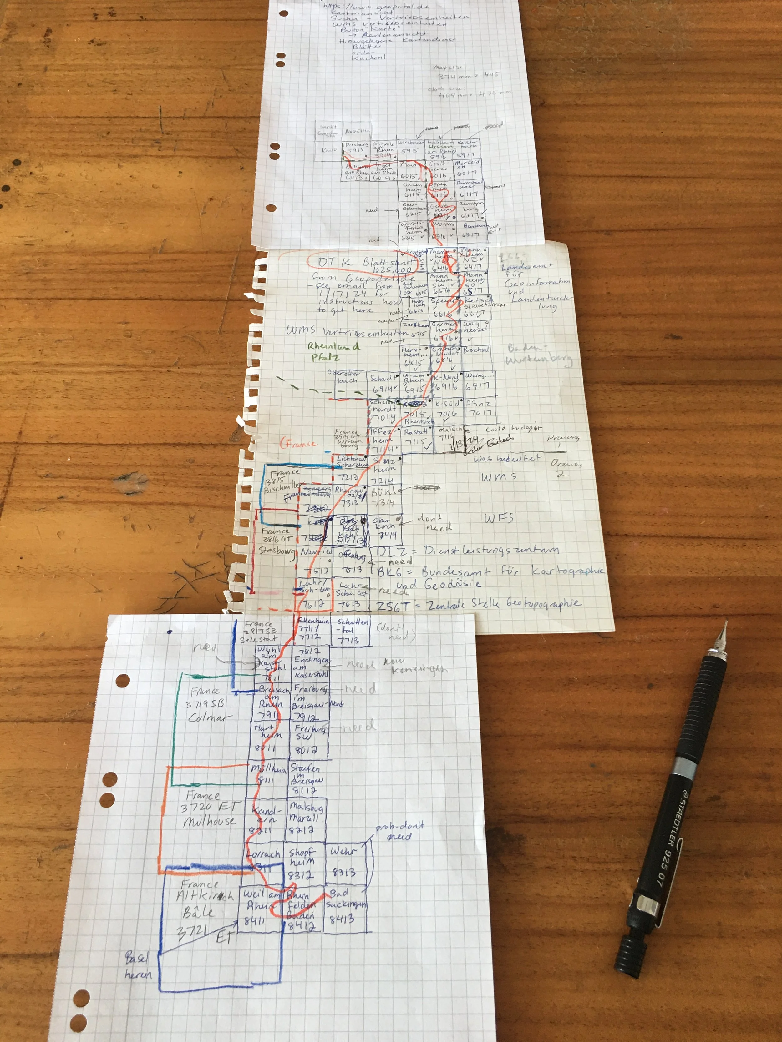 Map index for determining which topographic maps I would need