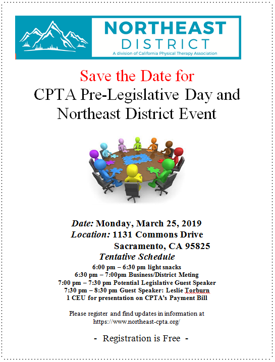 Pre-Legislative Day and Northeast District Event