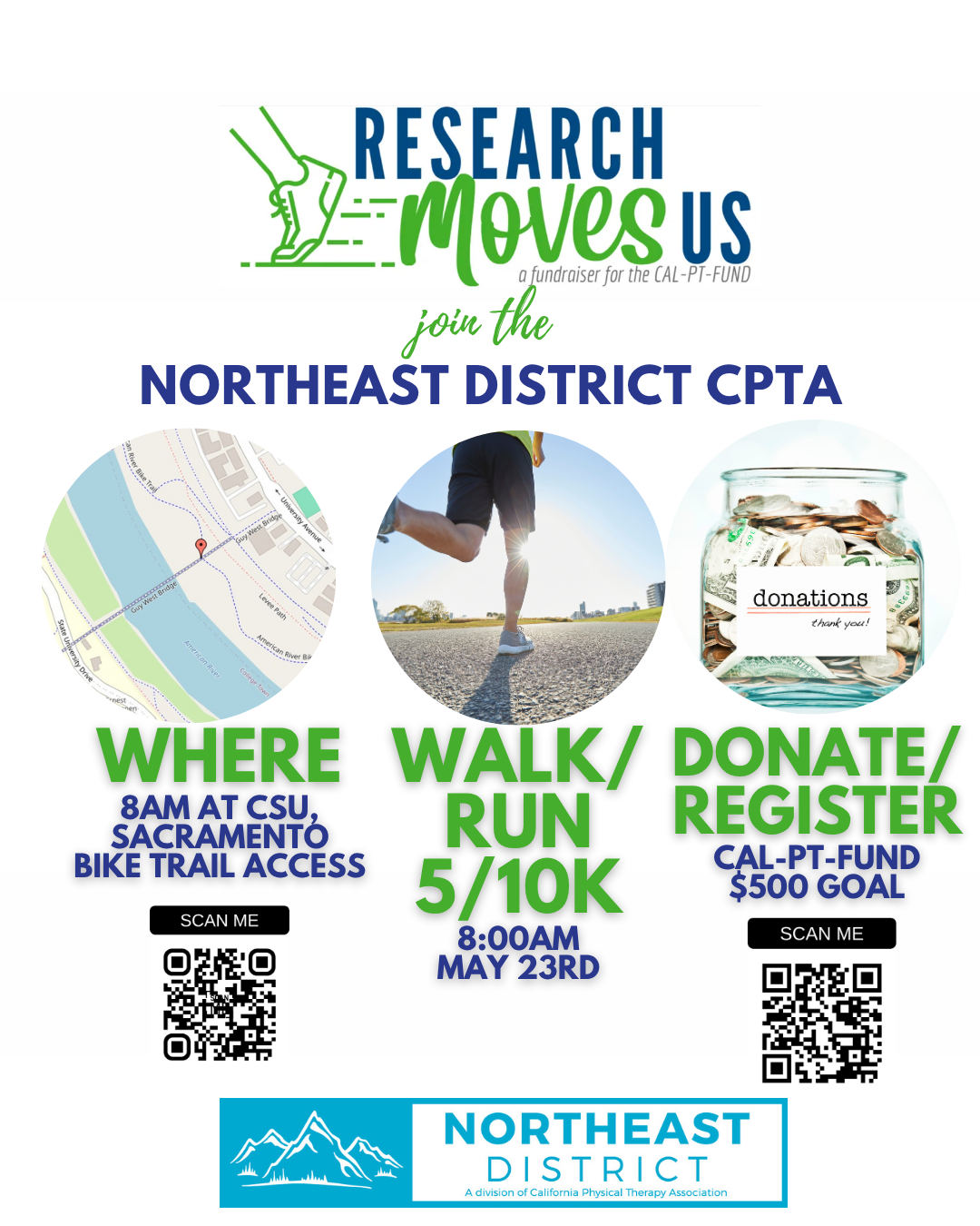 Northeast District 5/10K Run/Walk to support Research Moves US