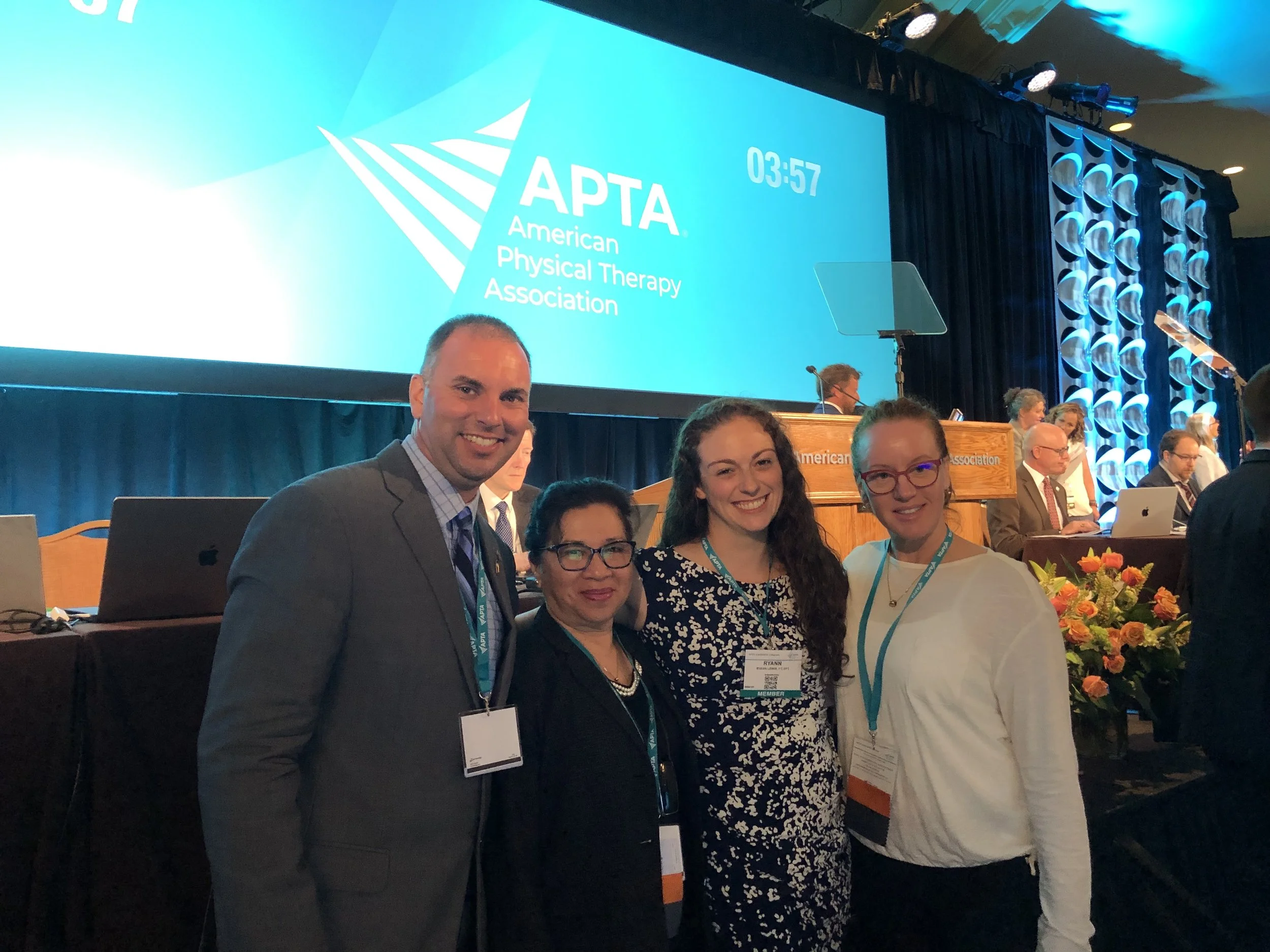 Northeast District members participate in the 2023 APTA House of Delegates