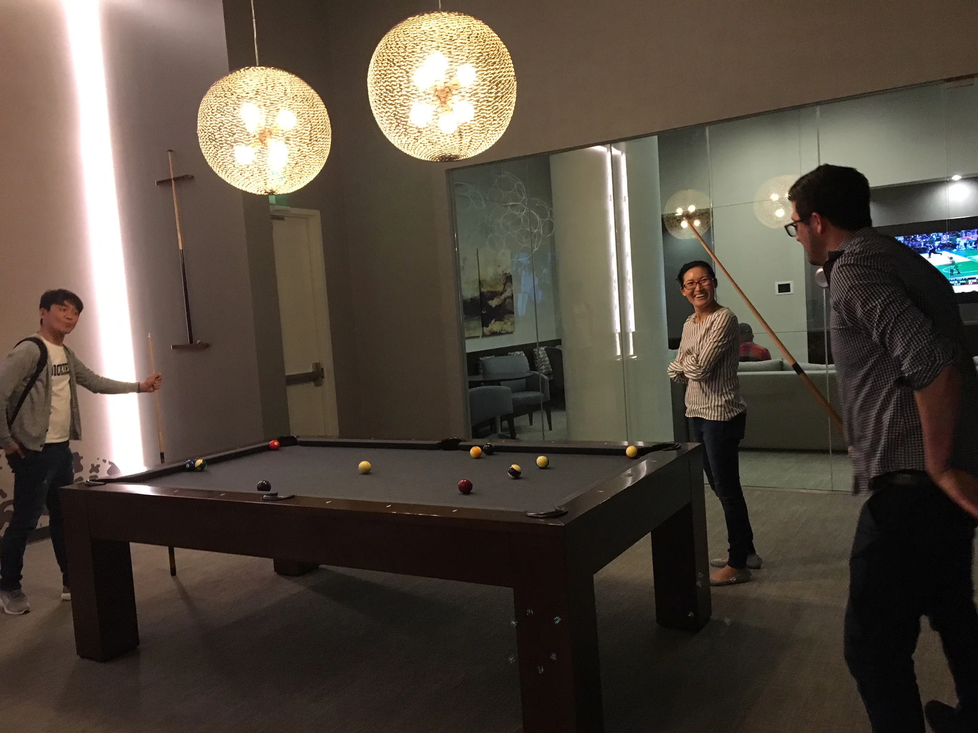 Billiards at Vantage in April 26 (Jordan's farewell party)