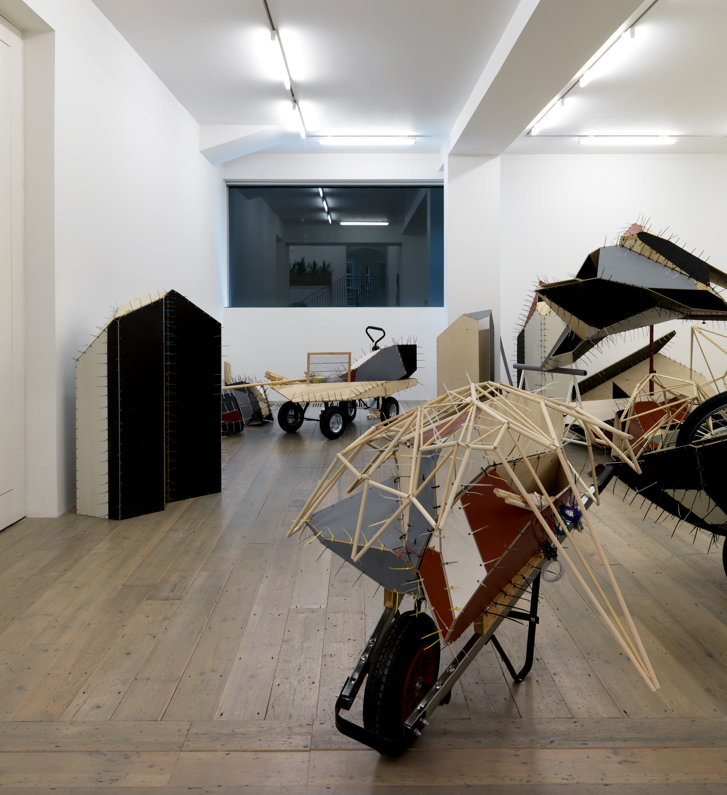 Initial phase of exhibition, as installed at Raven Row, London, 2009