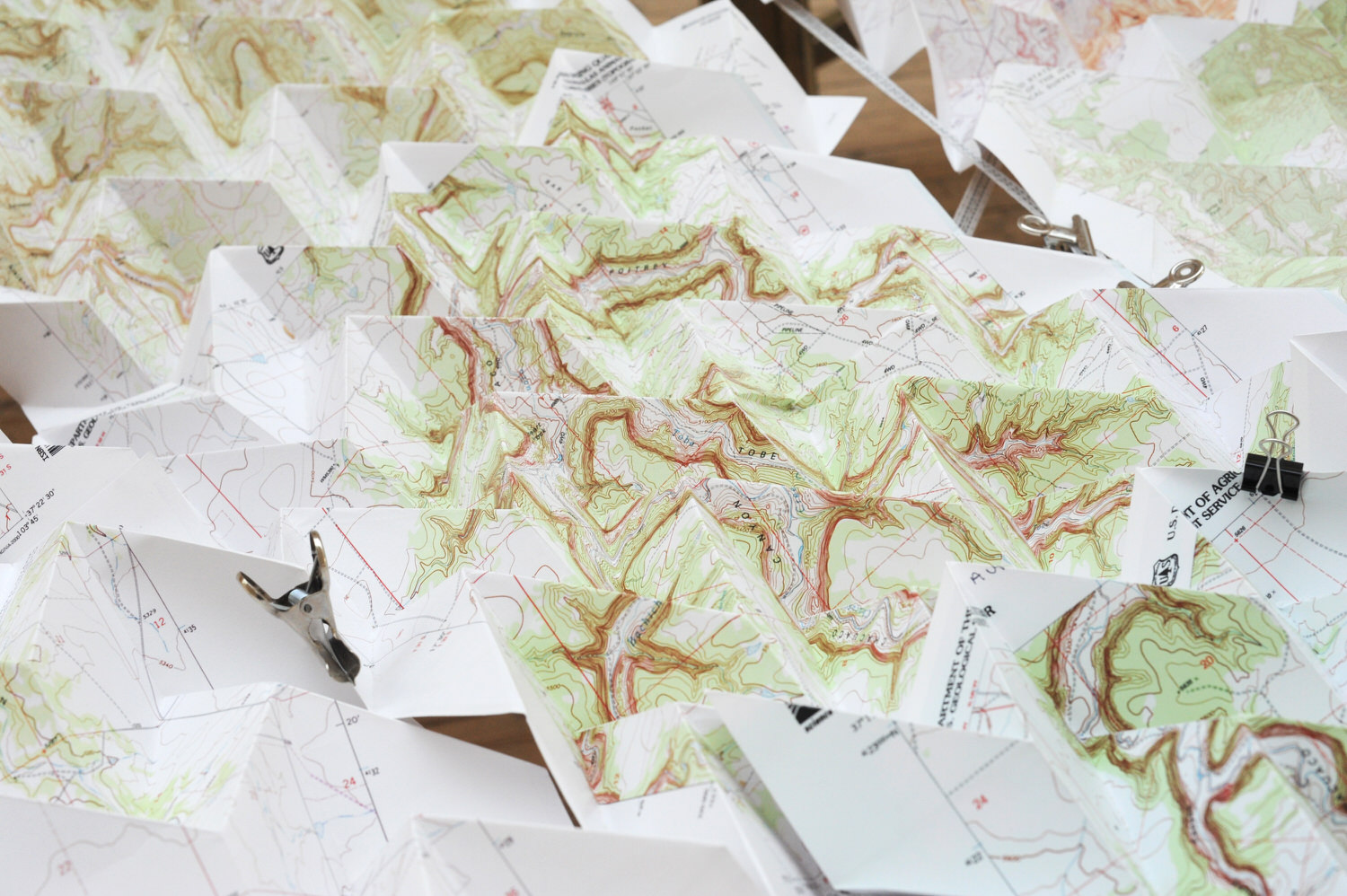Picketwire Canyon Model #2 (Morgan, Raoul, Ben, Anna and Stefan’s 4-fold pattern), 2013