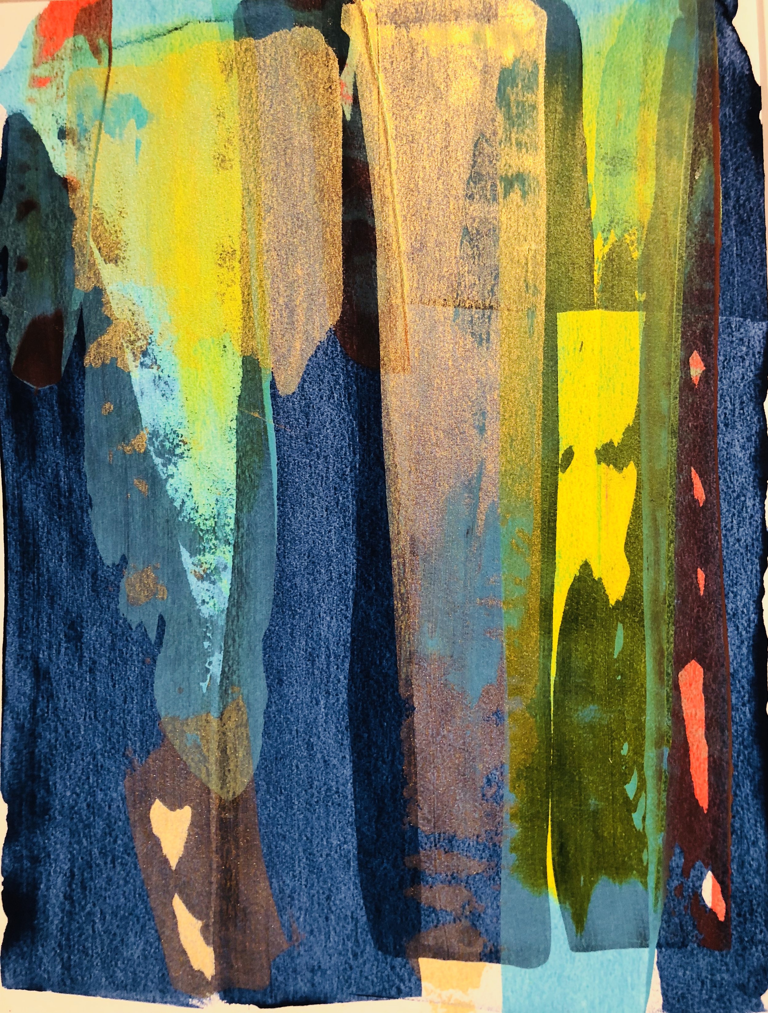 La Mer 5 (2018)watercolor, acrylic, pastel on watercolor paper 16 x 20, 