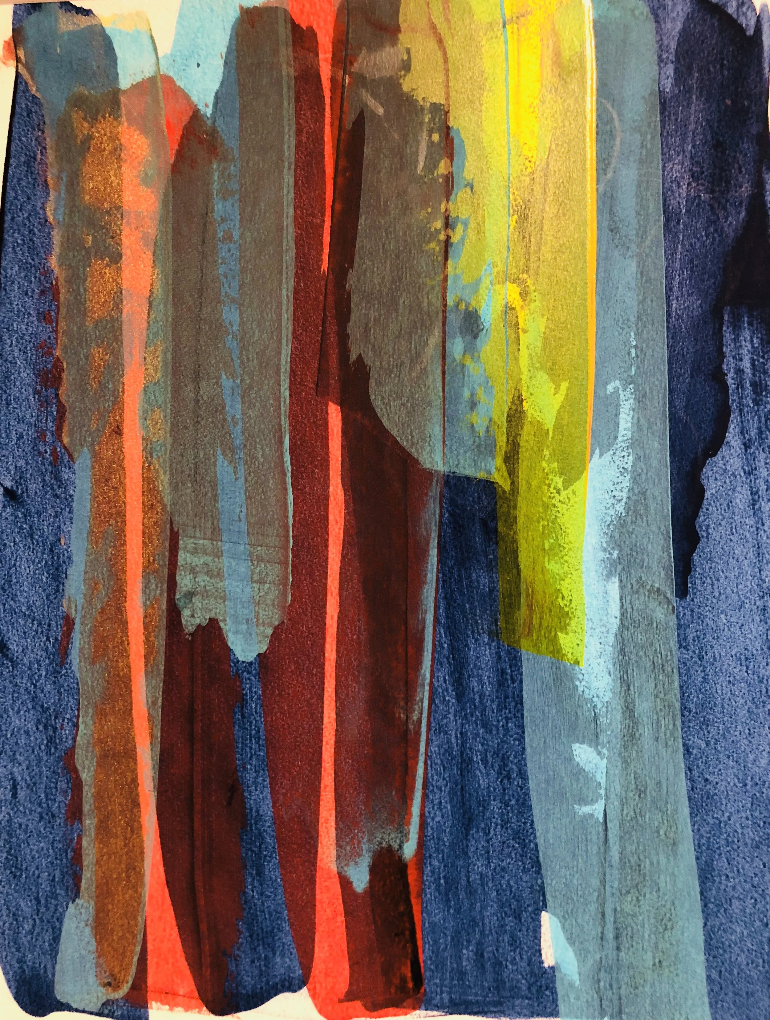 La Mer 7 (2018) watercolor, acrylic, pastel on watercolor paper 16 x 20