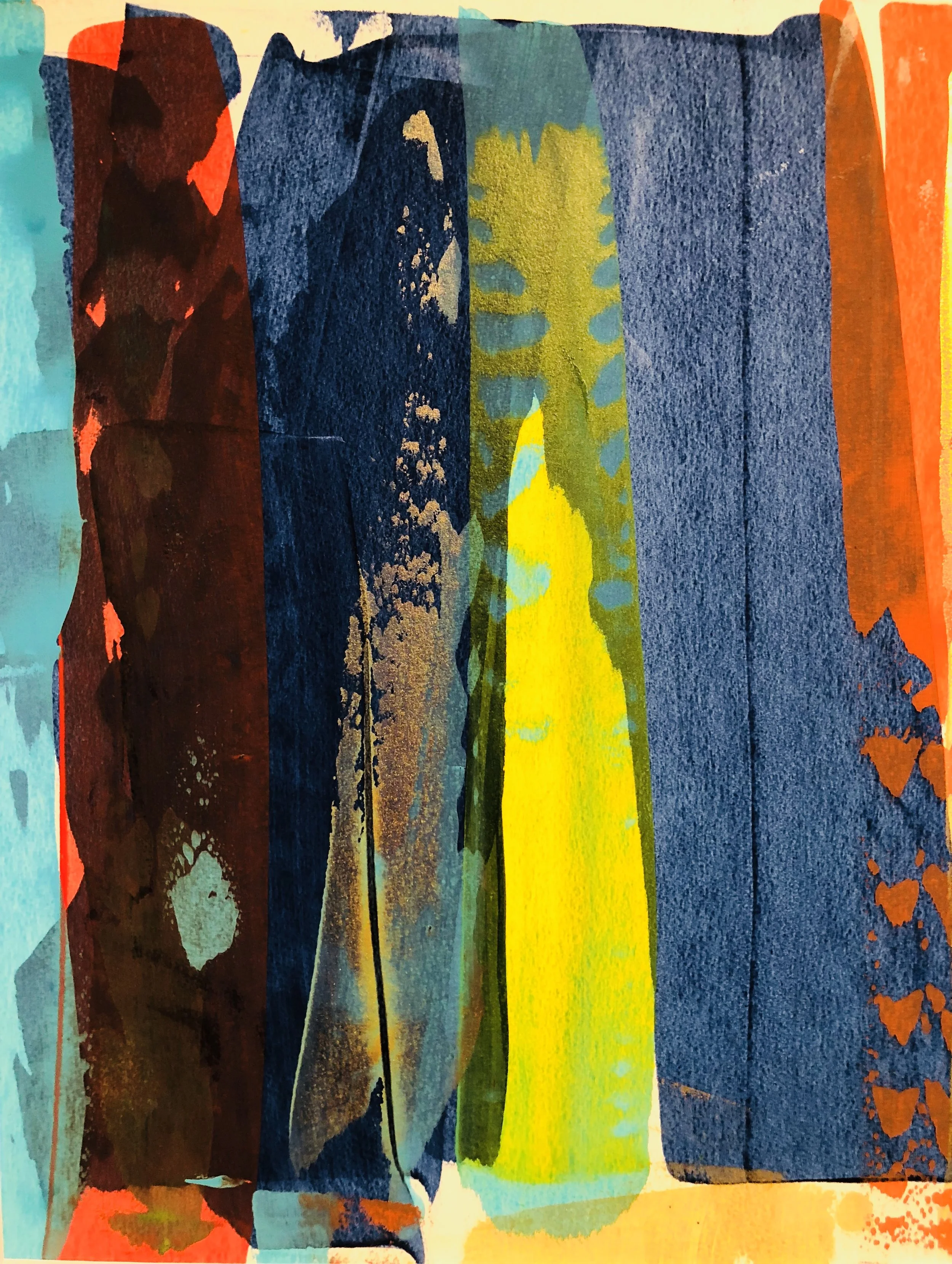 La Mer 6 (2018) watercolor, acrylic, pastel on watercolor paper 16 x 20