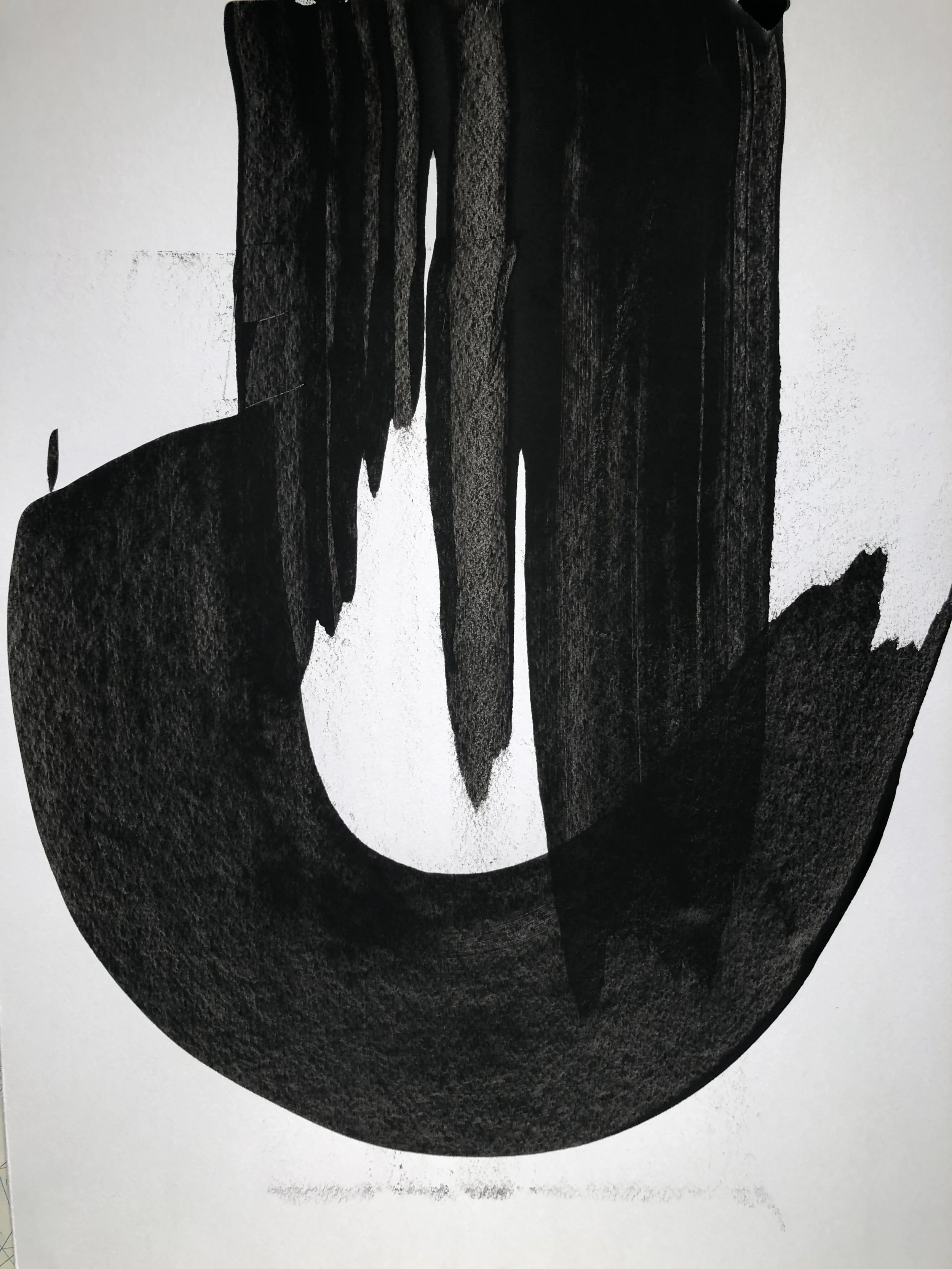 Kumulipo 15 (2019)  acrylic on watercolor paper 16 x 20 