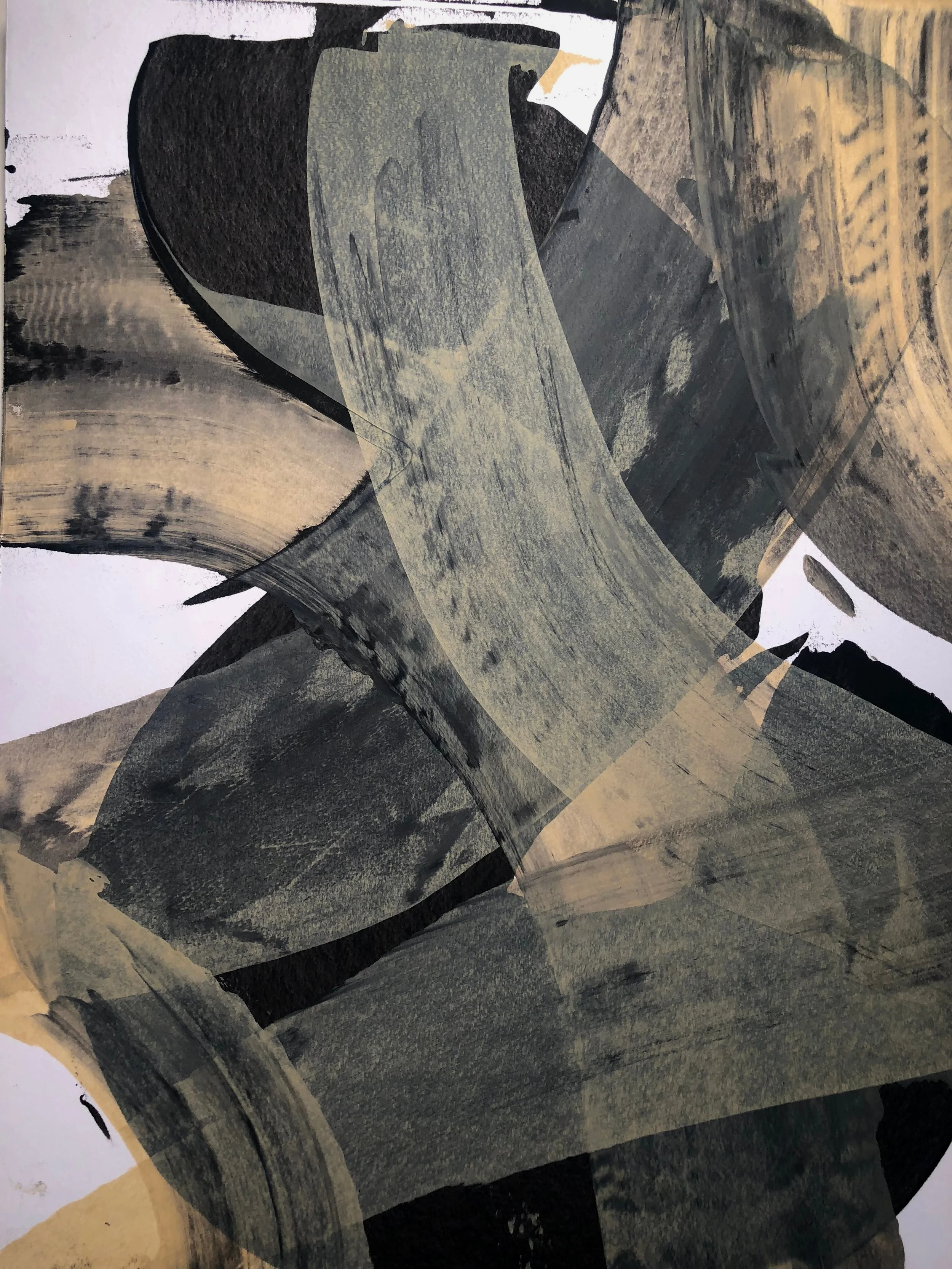 Kumulipo 7 acrylic on watercolor paper 16 x 20