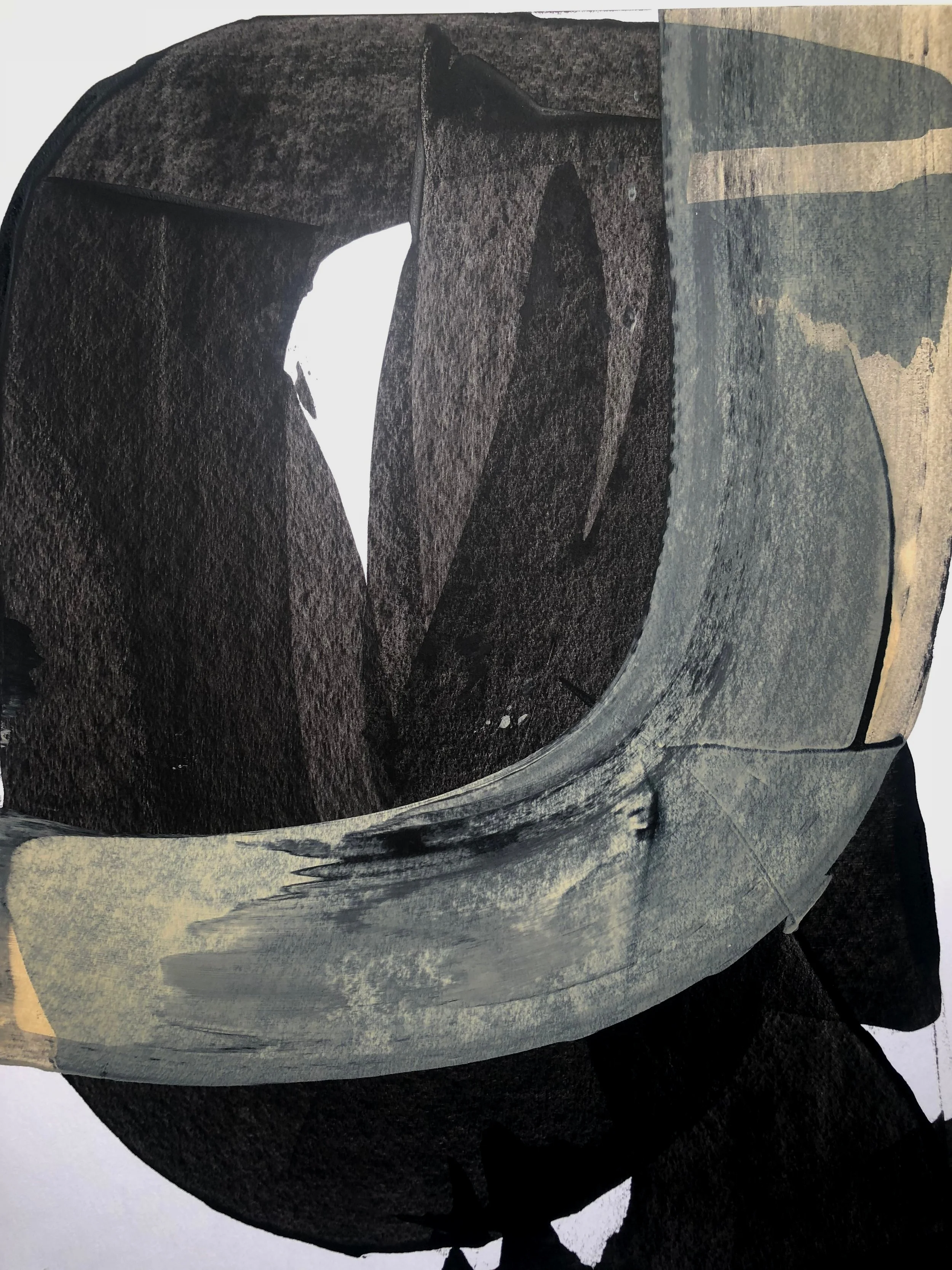 Kumulipo 14 (2019), acrylic on watercolor paper 16 x 20