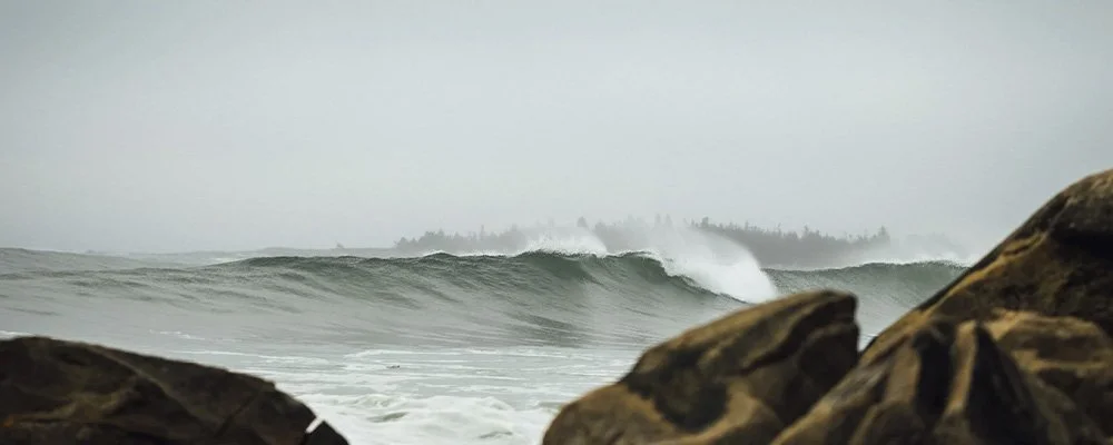 Stormy sea on a foggy day represents how trauma can take over your life, but you can find support through holistic trauma therapy in Los Angeles, CA.