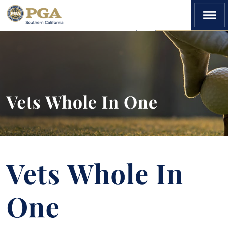 PGA Magazine Feature of Vets Whole In ONE!