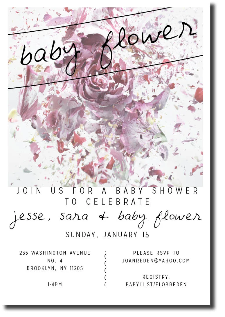 Baby shower invitation