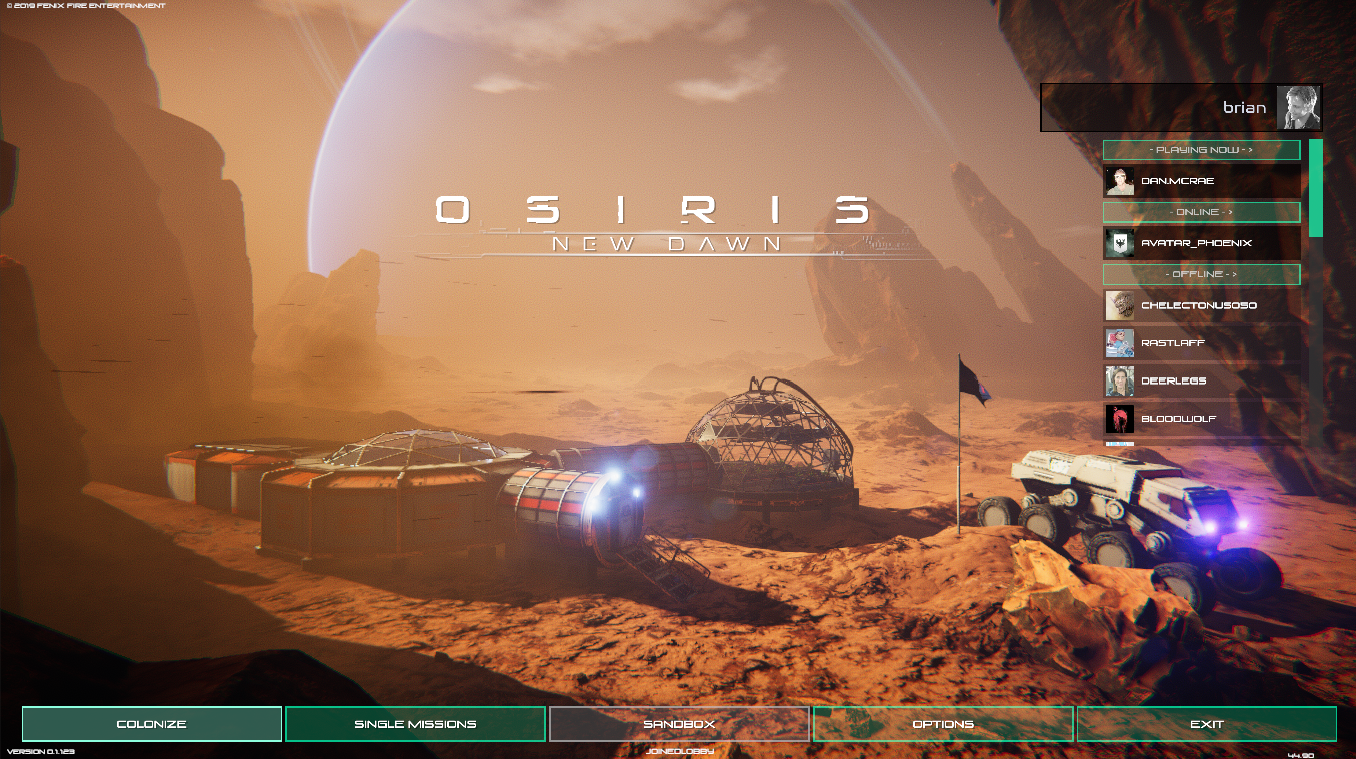 Added 3/8/19 - Steam friends are now visible, sortable, and selectable to join your Colony or Mission.