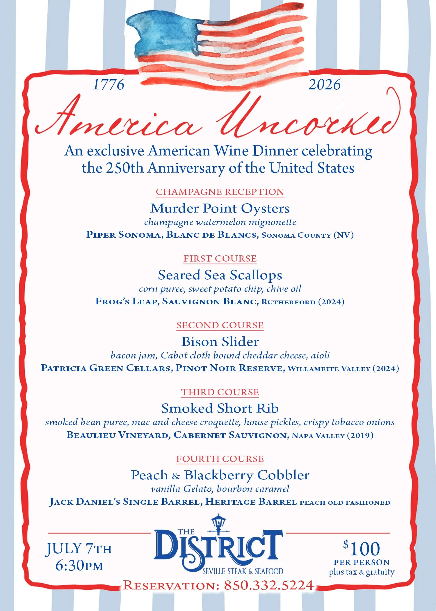 America Uncorked Wine Dinner