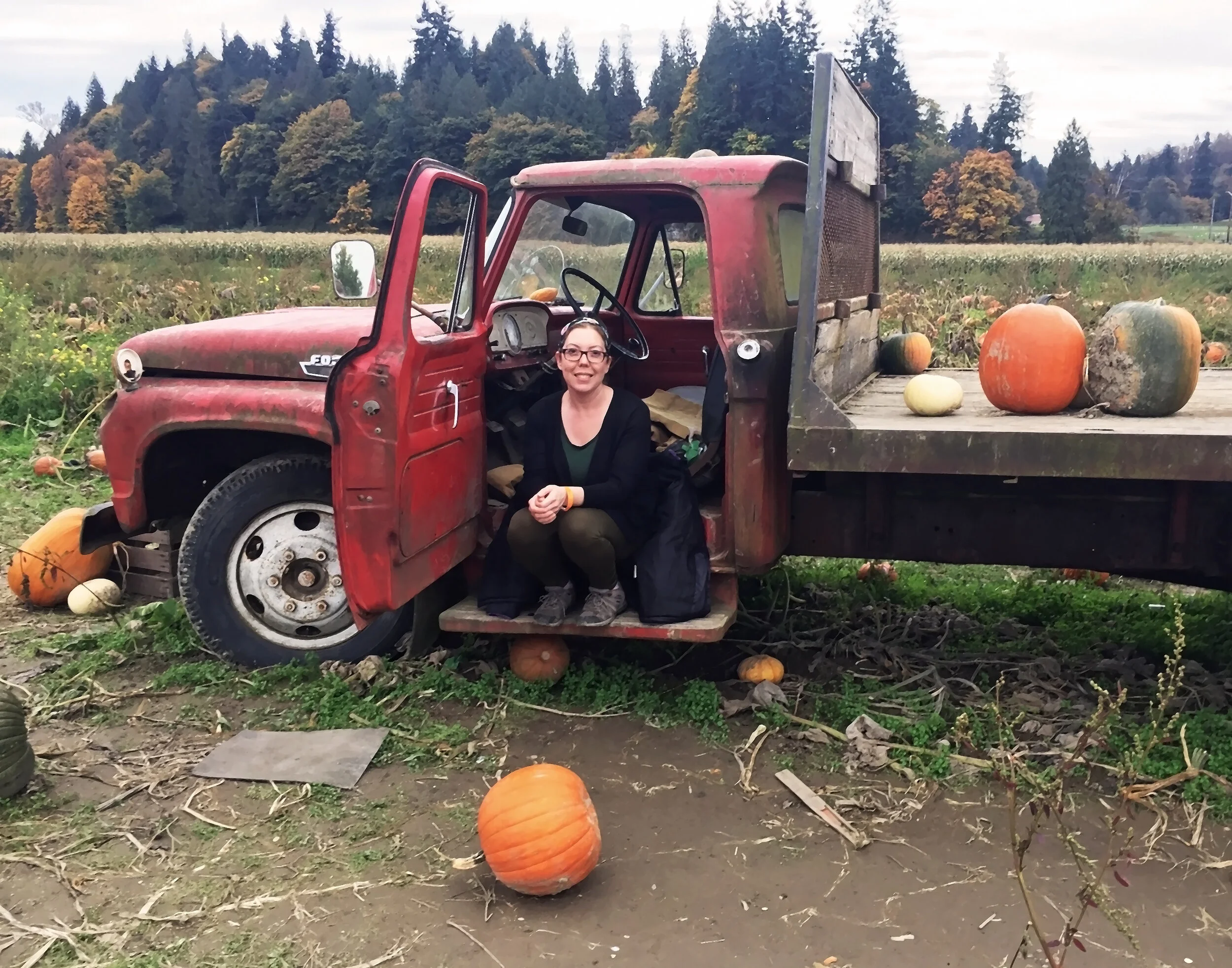 Me at Bob’s Corn and Pumpkin Farm in Snohomish Washington.