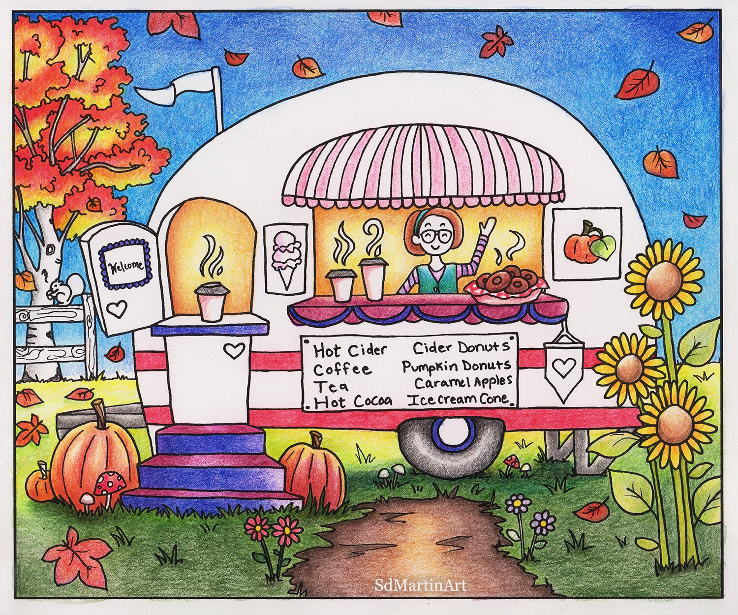 Autumn Coffee Truck_CPG_coloring progress 4_color scan_Edited_LR with WM.jpg