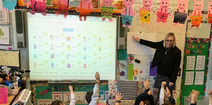 Smart boards are used in classrooms to enhance learning