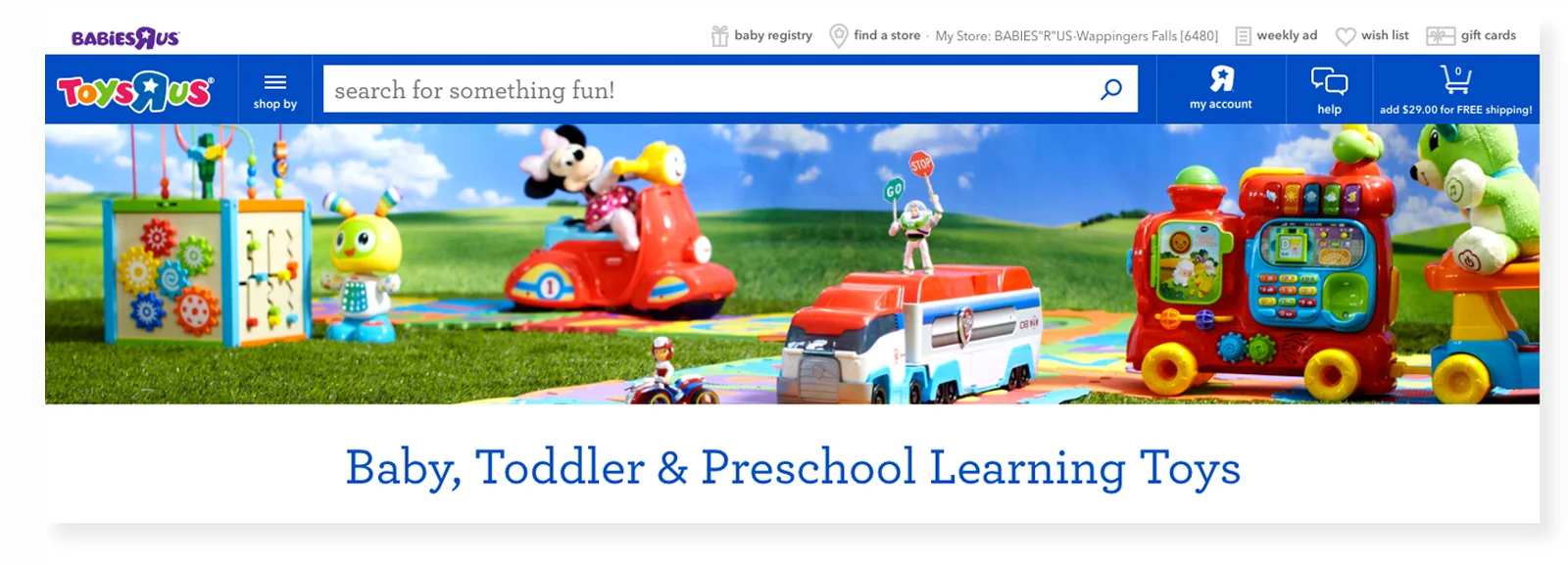 A series of landing pages where toys come to life!