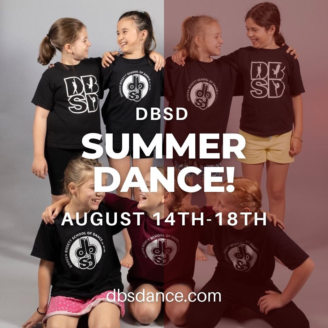 Our dance camp schedule has been sent out to all participants with some reminders/notes for what to bring! Swipe to check out the schedule, or go to our website, dbsdance.com, under the summer programs tab to get a closer look! There are still spots 