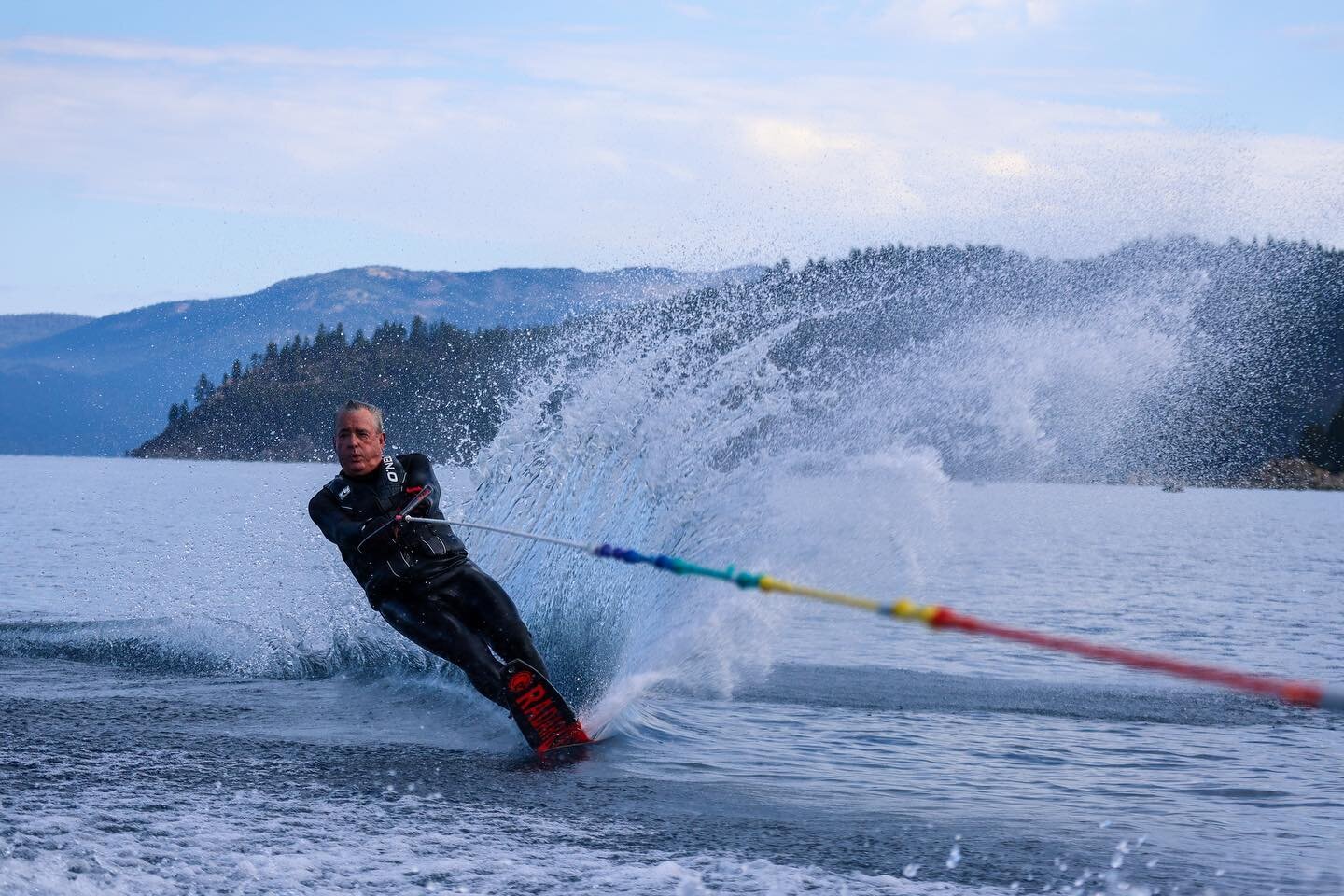 @danhssstruve kicking up some rooster tails to celebrate a good Labor Day weekend. 

#kjswatersports #slalomskiing #roostertail #havefun #laketahoe