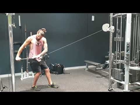 CABLE ROW AND TWIST
