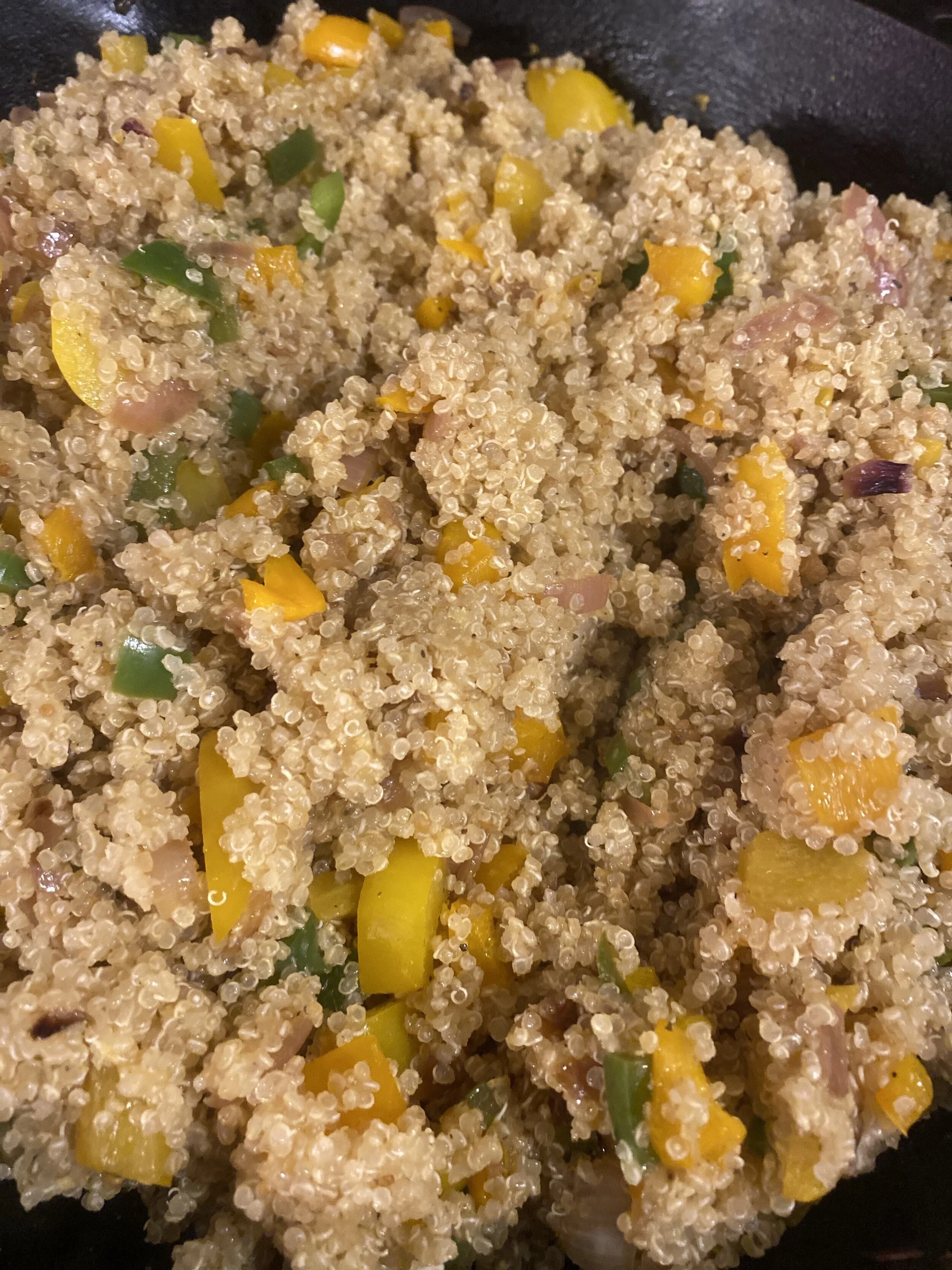 Ginger and Bell Pepper Quinoa