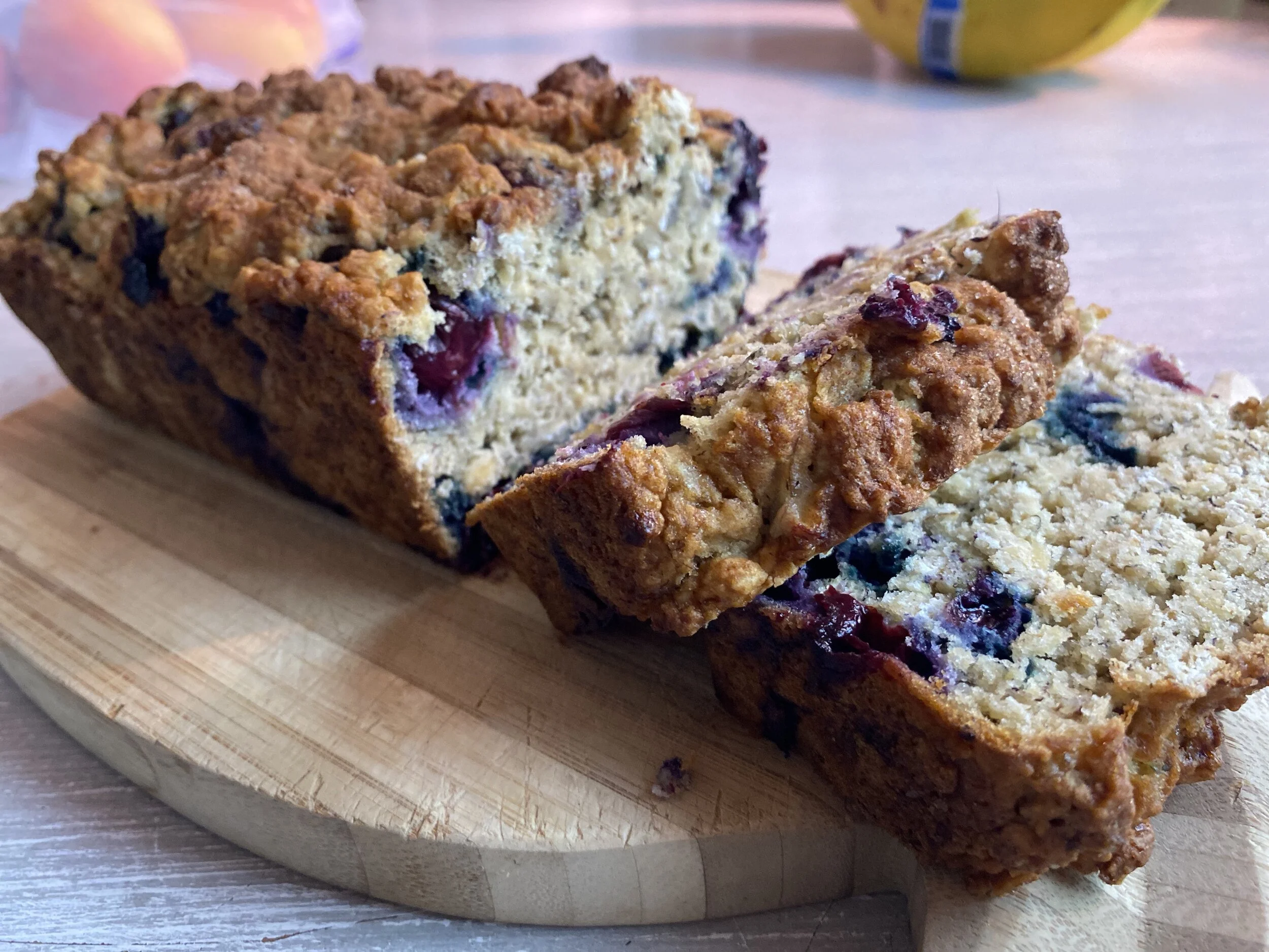 Vegan Blueberry Banana Oat Bread