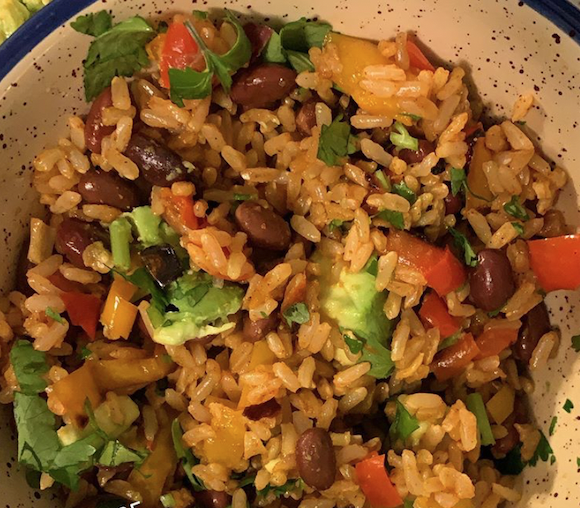 Burrito bowl Rice and Beans