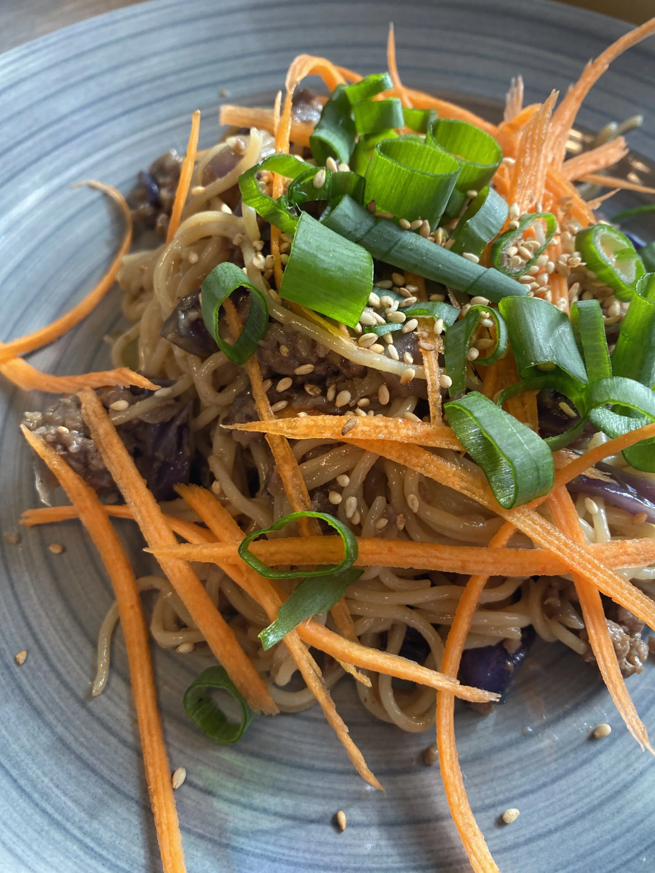 Vegan Ginger Beef Ramen Noodles