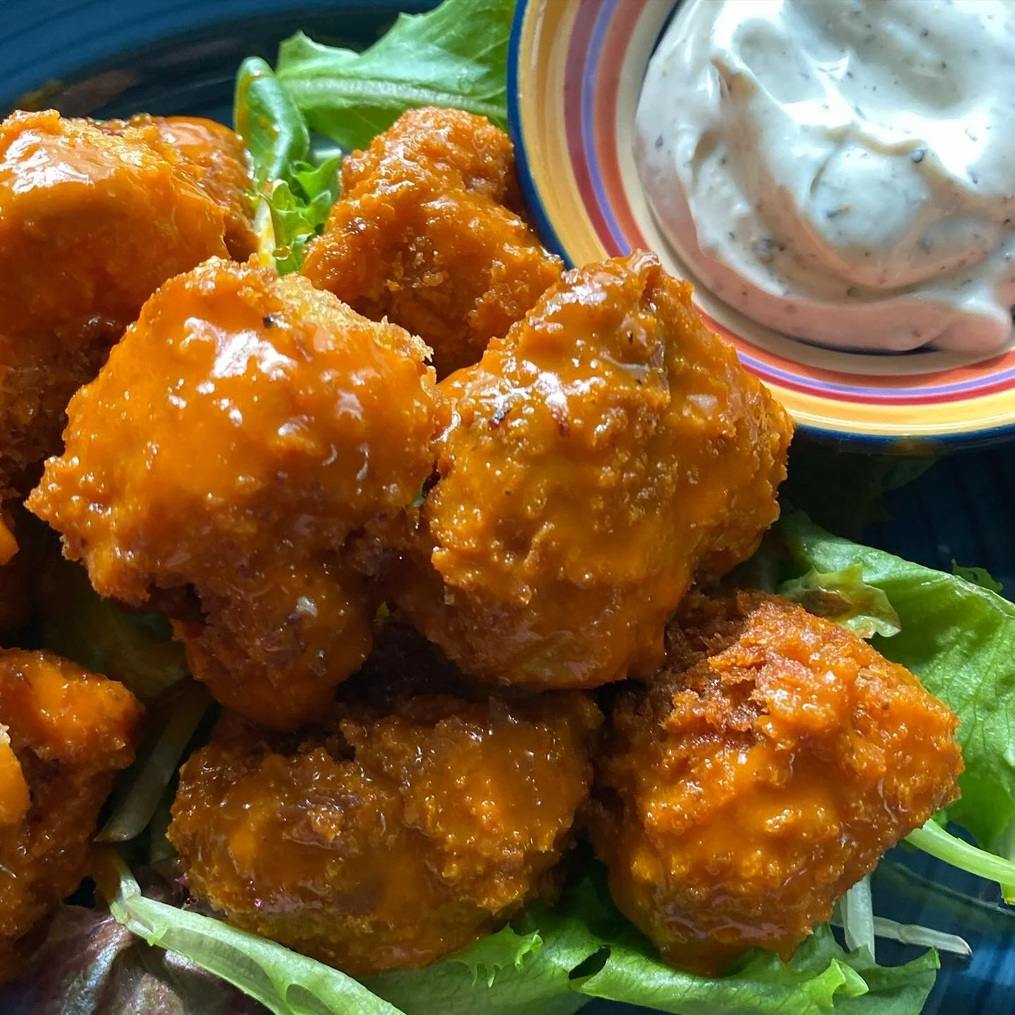 Cauliflower Buffalo Chik'n Wings