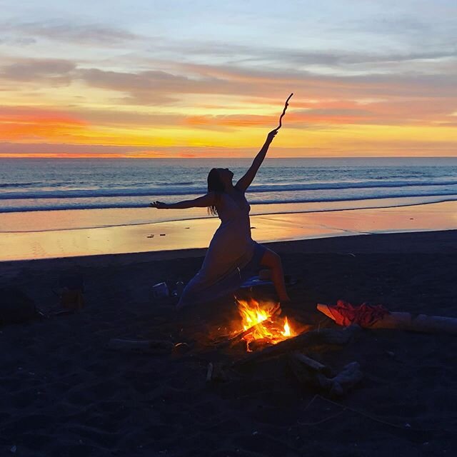 You know, just dancing by firelight on the beach... closing the end of a year and allowing the fruitful darkness to envelop for a few days, clearing the slate and opening up whats possible for 2020. I&rsquo;m noticing my growing attachment to social 