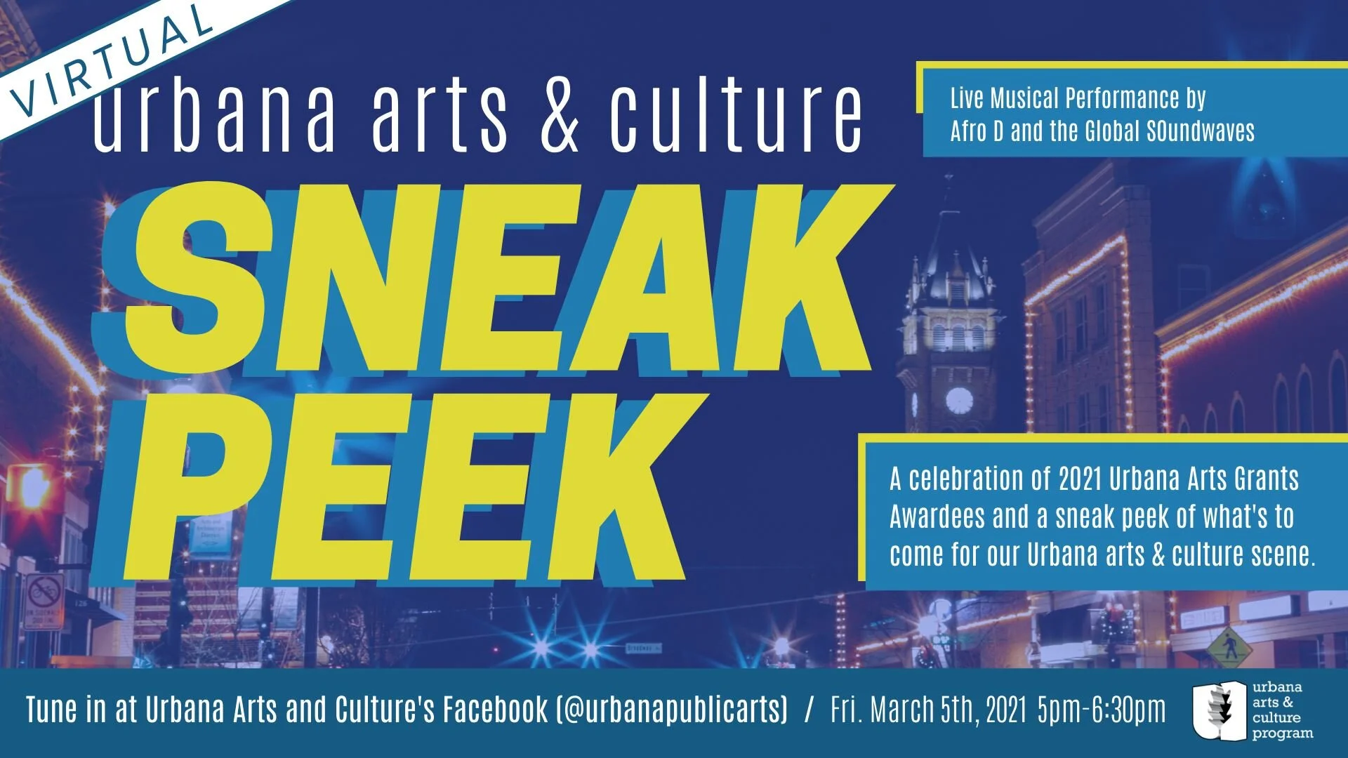 I'm an 2021-2022 Urbana Arts Grant Recipient