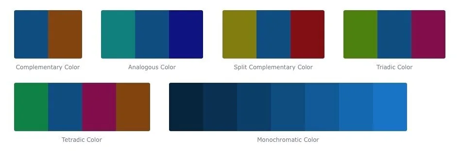 Classic Blue colour schemes