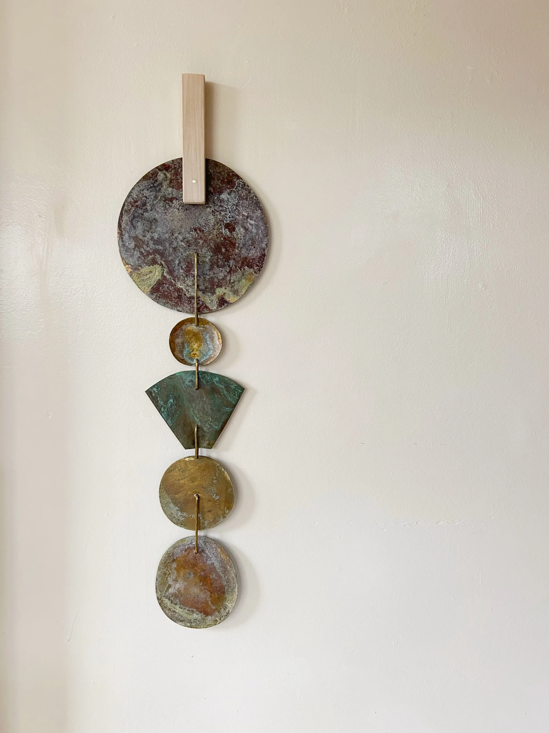 Earthy + Rust Patina Wall Sculpture no. 70
