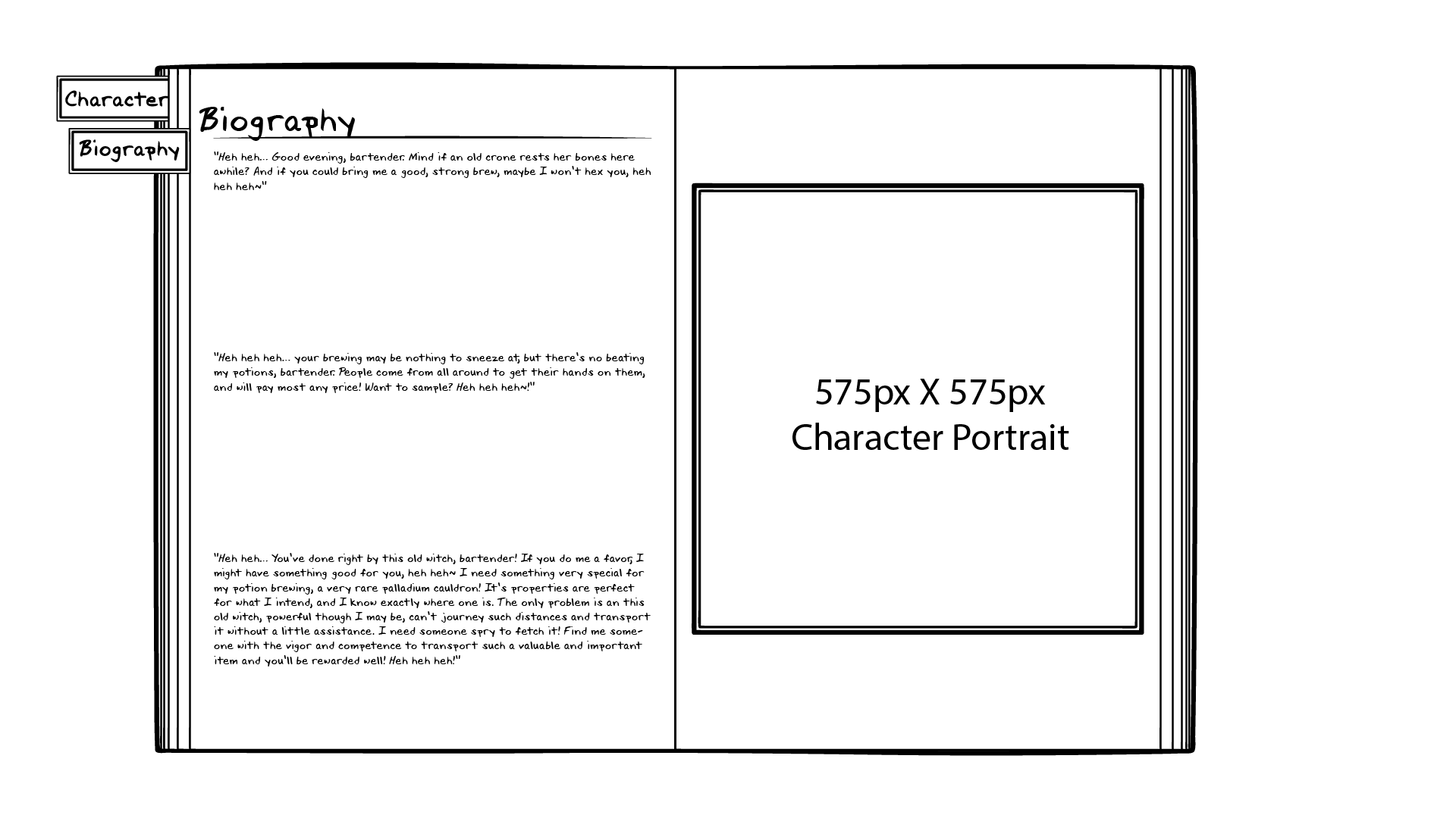 Bio page