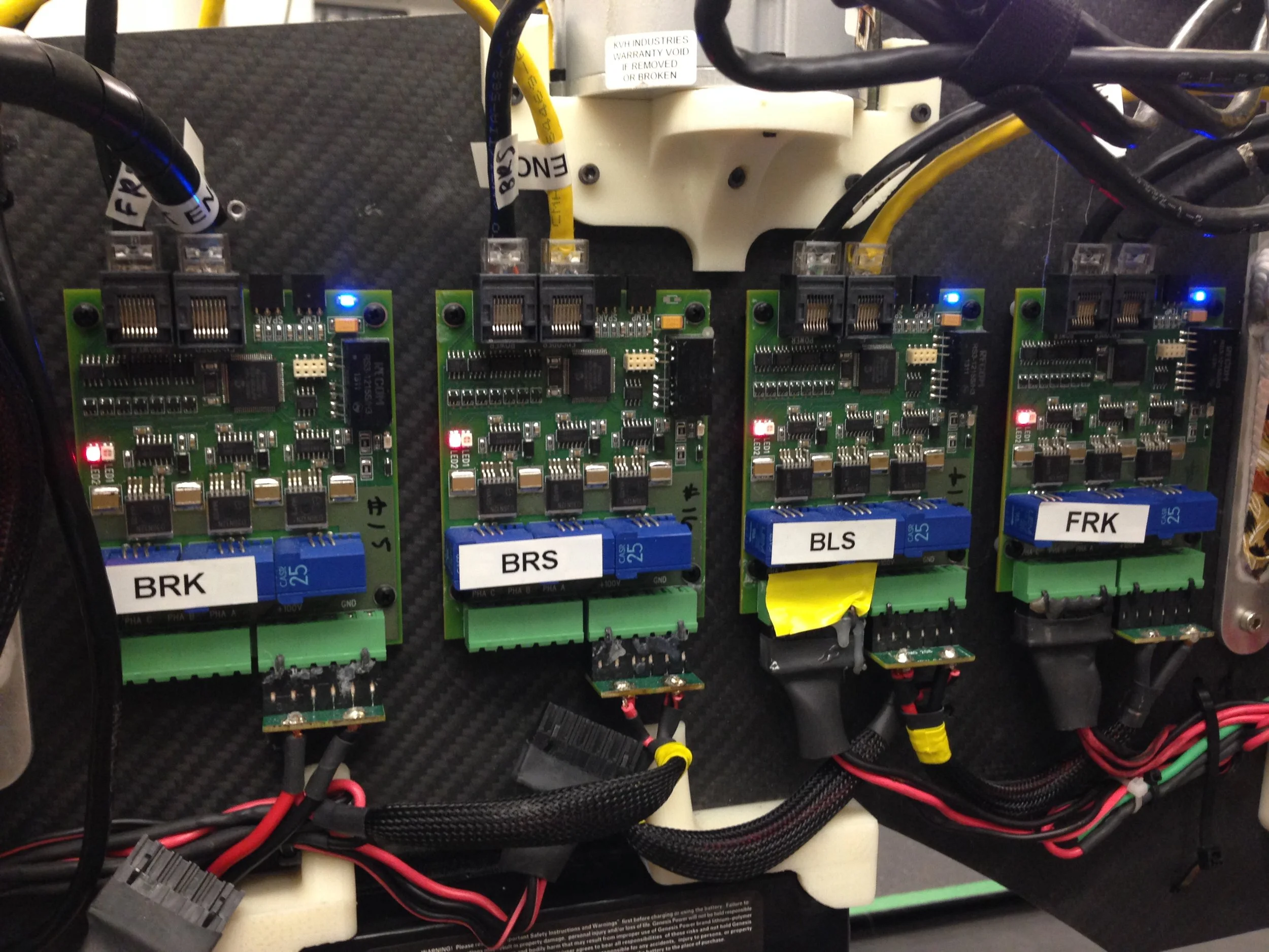  As a research assistant, I designed and built a custom module for monitoring real-time power draw from the onboard battery system and used this system when conducting experiments related to the robots energy efficiency and locomotive ability in vari