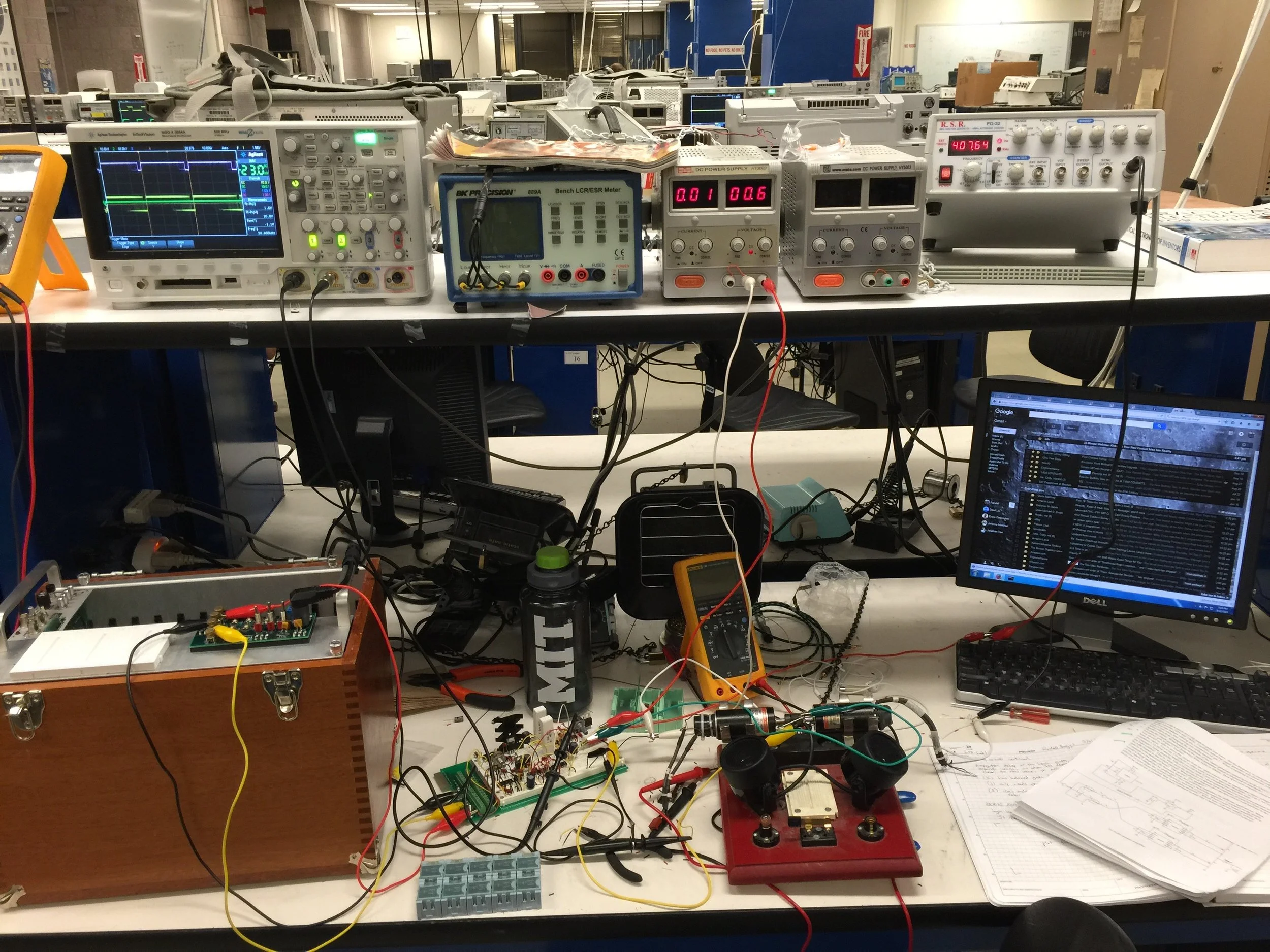  While taking 6.131 Power Electronics Laboratory at MIT I learned in more detail how to design and implement power electronic circuits for many common applications including voltage regulation, motor control, resonance-activation, and thermal managem