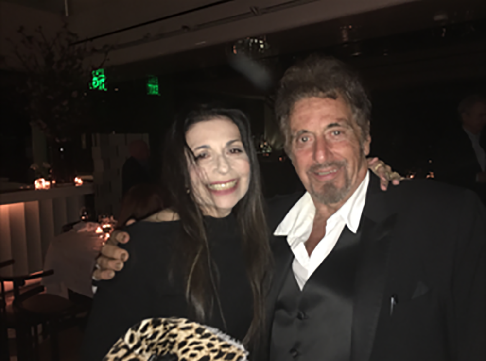 Susan Becker and Al Pacino, Photo courtesy of Susan Becker