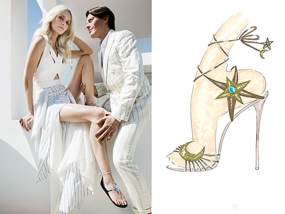©Aquazzura x Poppy Delevingne